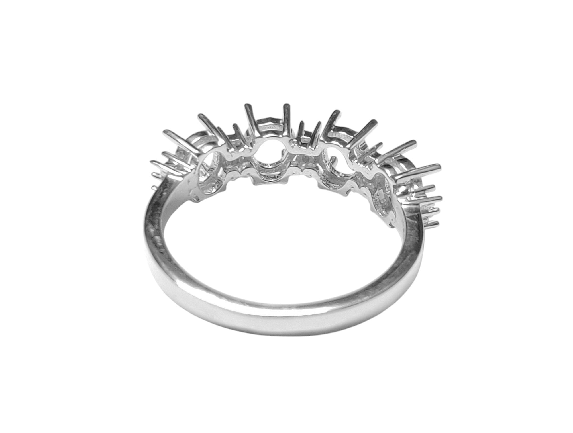 925 Silver Semi Mount 4x6 mm Oval Engagement Ring Setting 4x6 mm Oval Ring Blanks 925 Silver Ring Blanks Setting