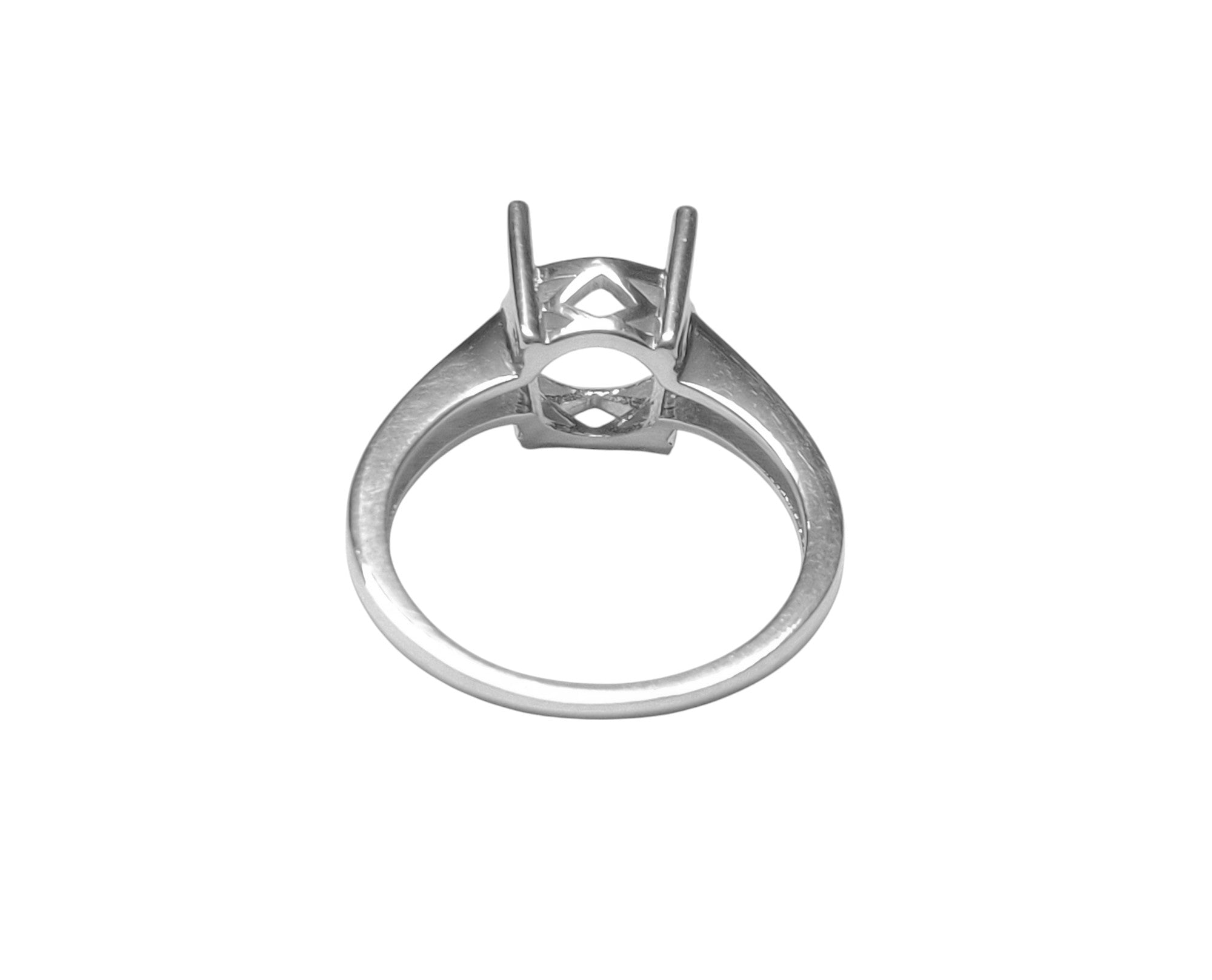 925 Sterling Silver Semi Mount Ring Setting 8 mm Round Semi Mount Setting Ring 8 mm Round Ring Blanks