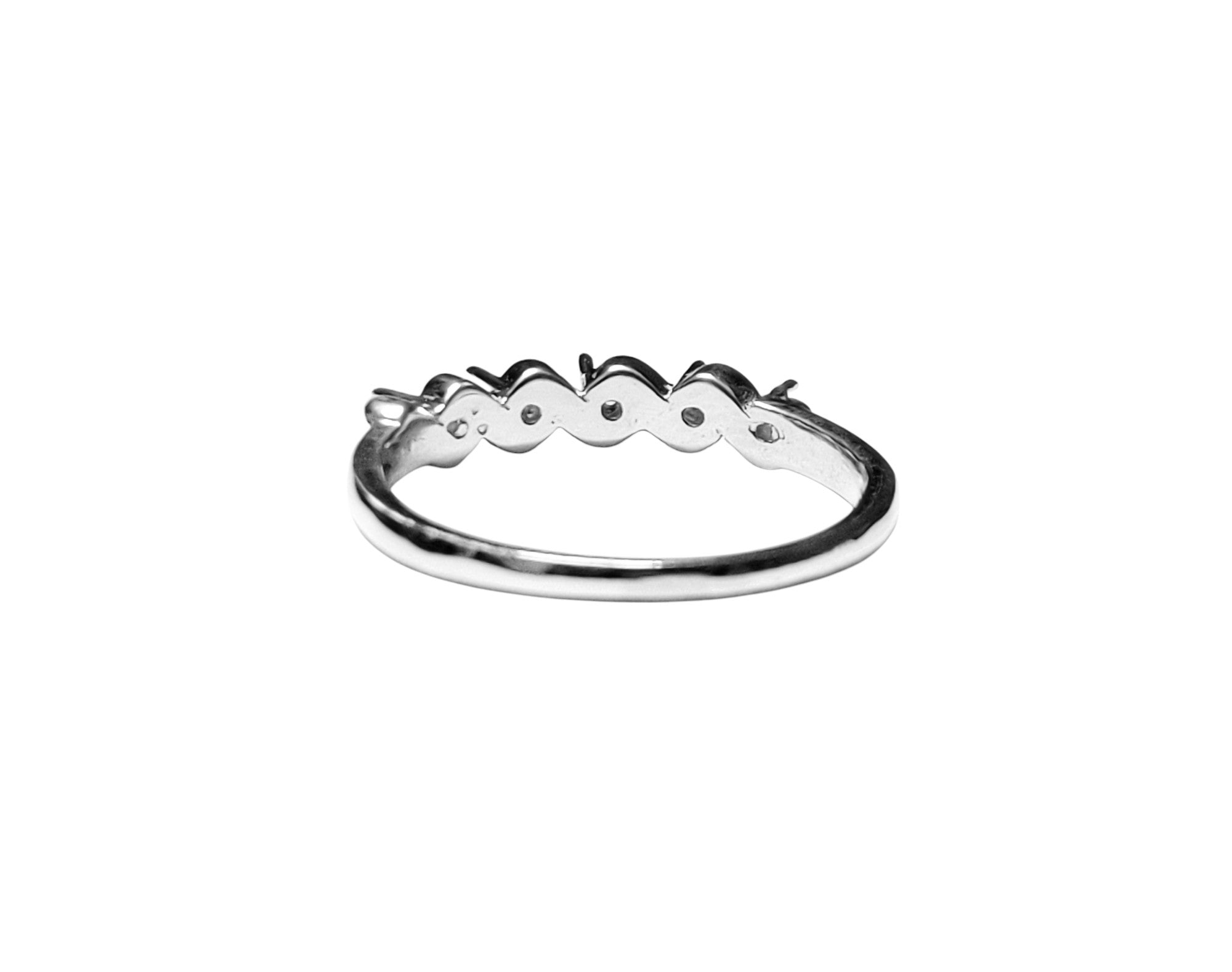 Sterling Silver 2 mm Round Semi Mount Ring Setting 2 mm Round Prong Ring Blank 2 mm Round Dainty Ring Blanks