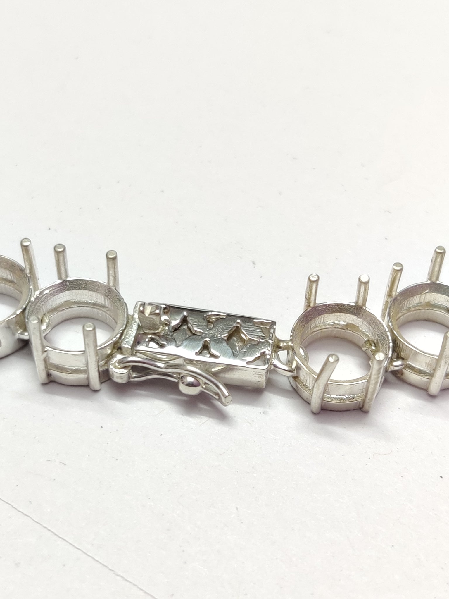 4 mm Round Tennis Chain Mounting 925 Silver 4 mm Tennis Necklace Mount 4 mm Round Semi Mount Chain Setting 4 mm Tennis Chain Blanks