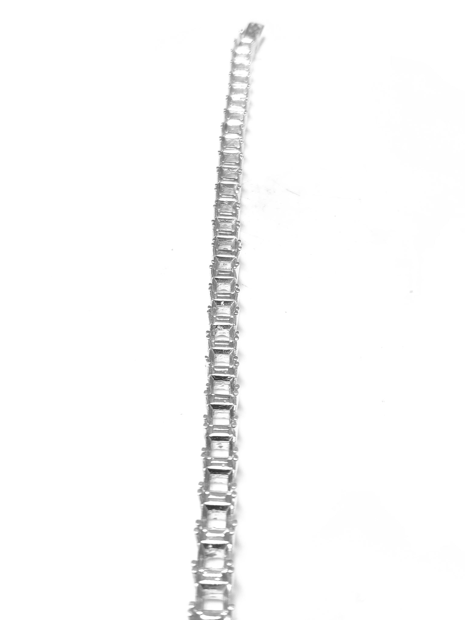 6 mm Square Bracelet Mountings 925 Silver 6 mm Square Tennis Bracelet Mountings 6 mm Square Tennis Bracelet Blank Silver Semi Mount Bracelet