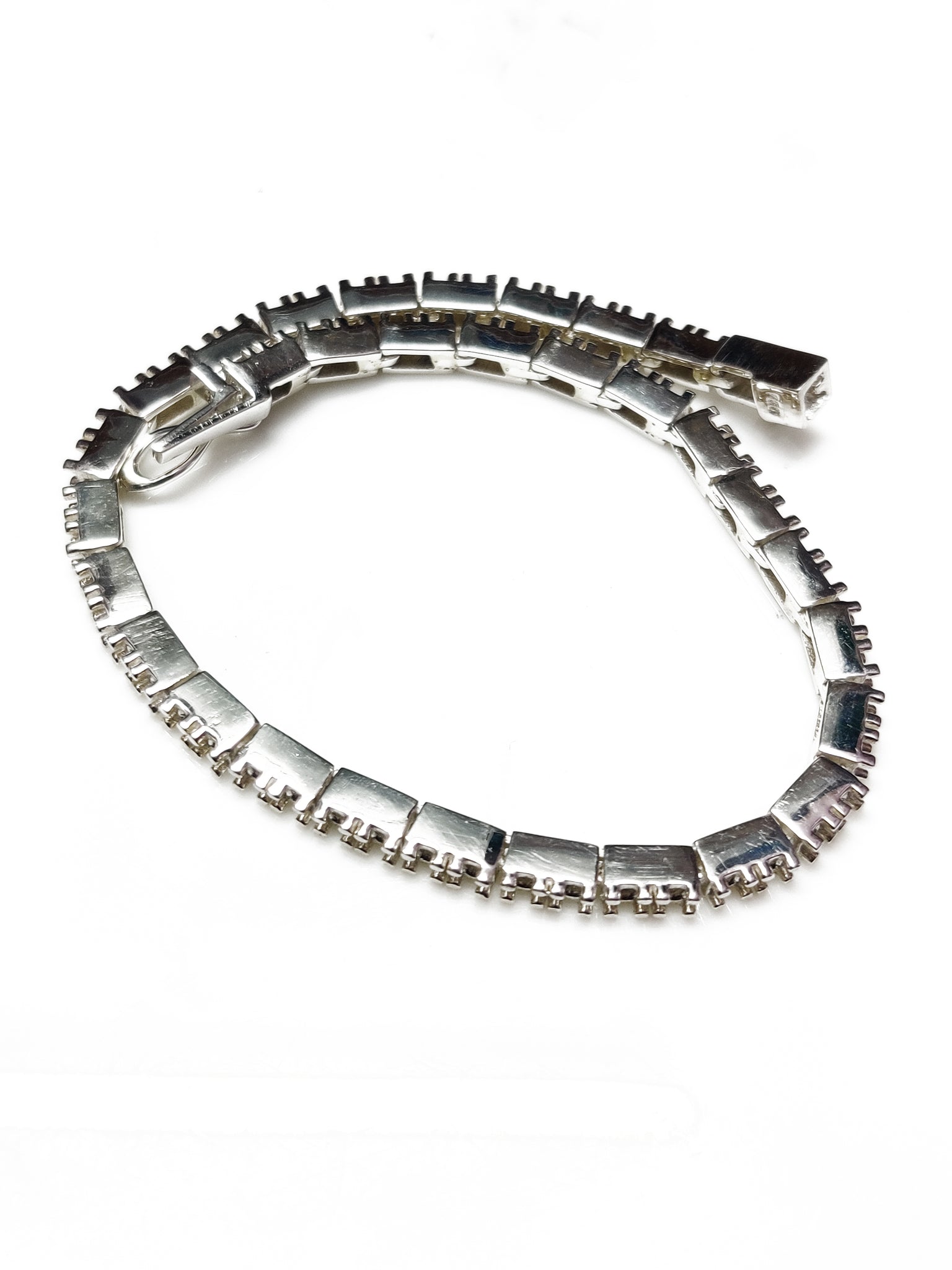 2.5 mm Round Bracelet Mountings 925 Silver 2.5 mm Round Tennis Bracelet Mountings Round Tennis Bracelet Blank Silver Semi Mount Bracelet