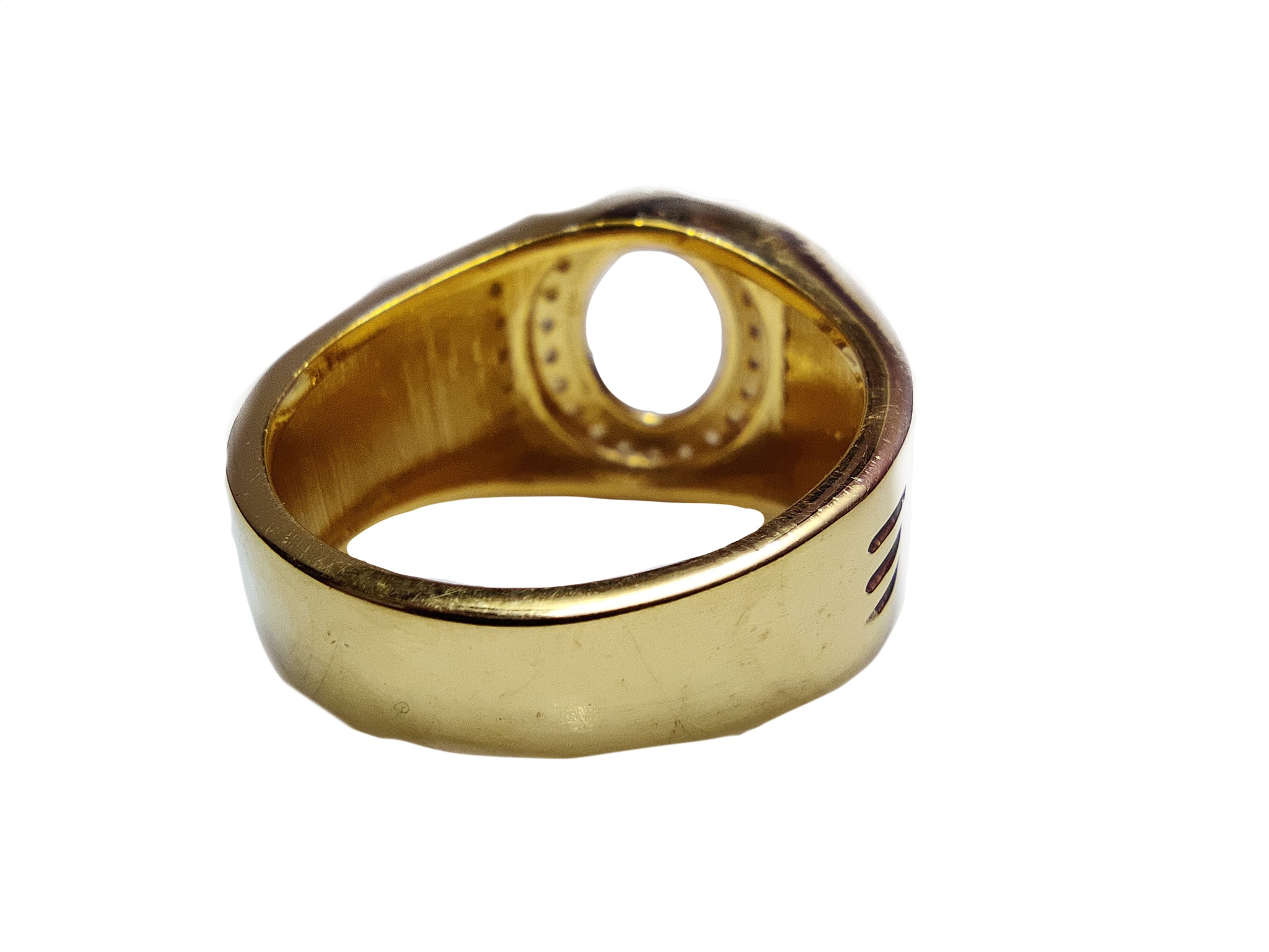 925 Solid Silver Semi Mount Ring Setting 8x10 mm Oval Men Ring Blanks Gold Plated Semi Mount Ring Setting Heavy Solid Rings For Men