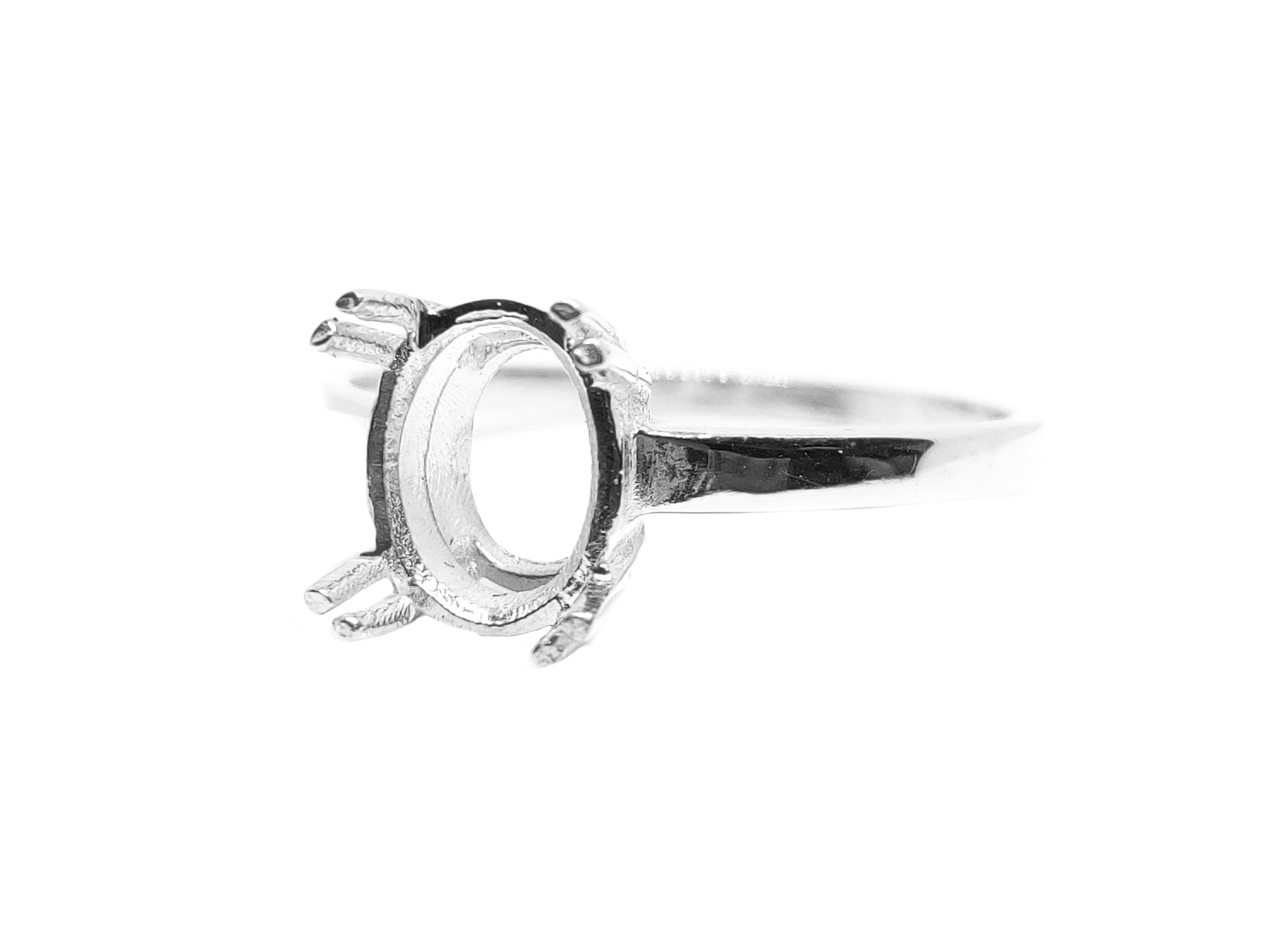 8x10 mm oval Solitaire Ring Blank 925 Silver Ring Engagement Ring Setting 8x10 Oval Semi Mount Ring 8x10 mm Oval Ring Setting Without Stone