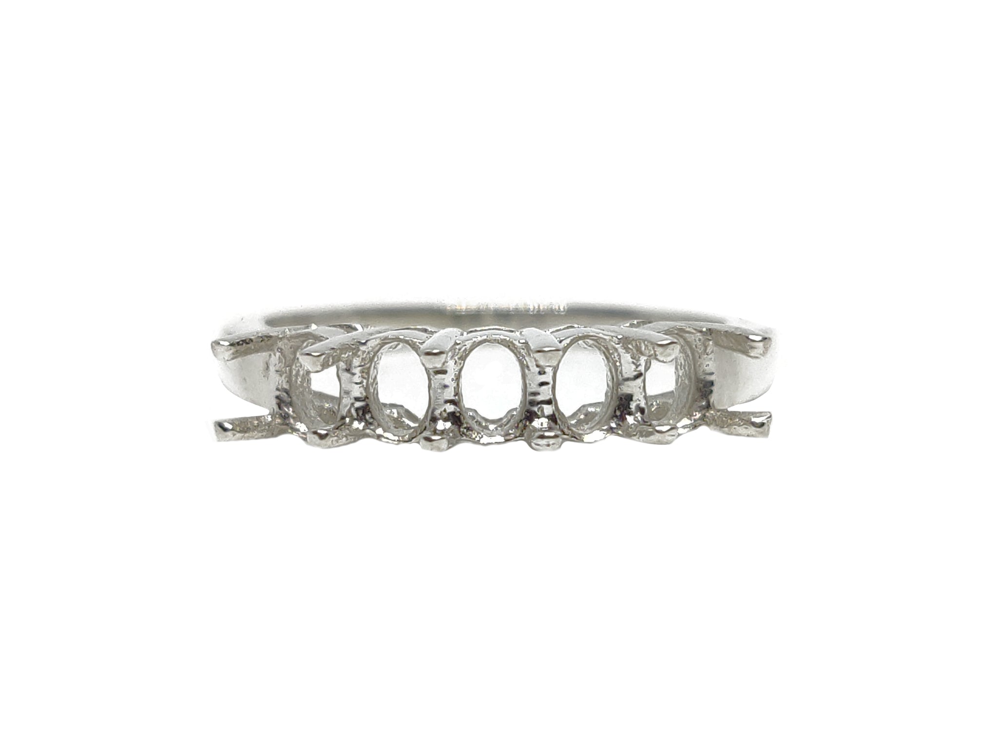 925 Silver 3x4 mm Oval Ring Blanks 925 Silver Ring Solitaire Ring Setting 3x4 mm Oval Semi Mount Ring 3x4 mm Oval Ring Setting Without Stone