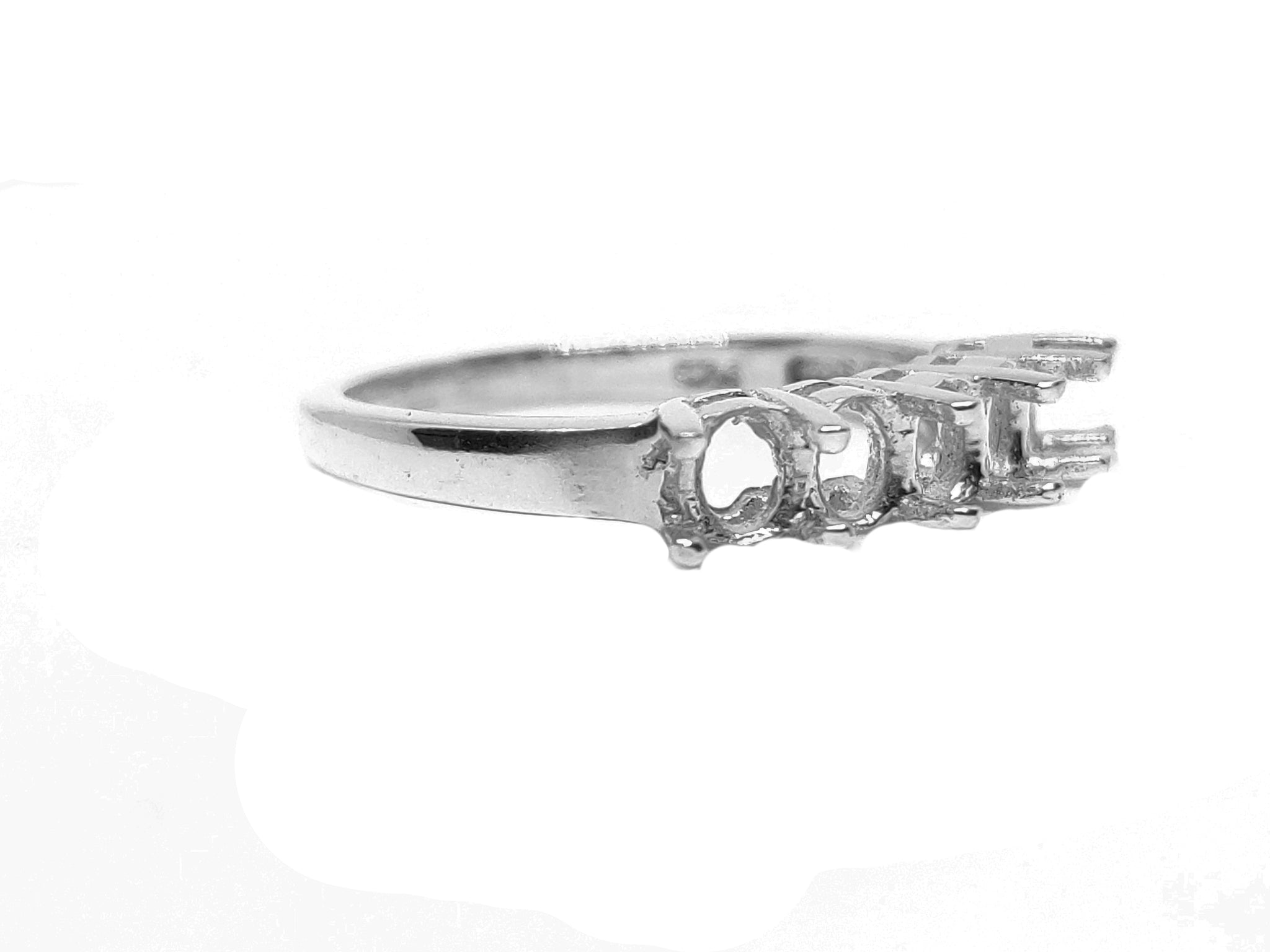 925 Silver 3x4 mm Oval Ring Blanks 925 Silver Ring Solitaire Ring Setting 3x4 mm Oval Semi Mount Ring 3x4 mm Oval Ring Setting Without Stone