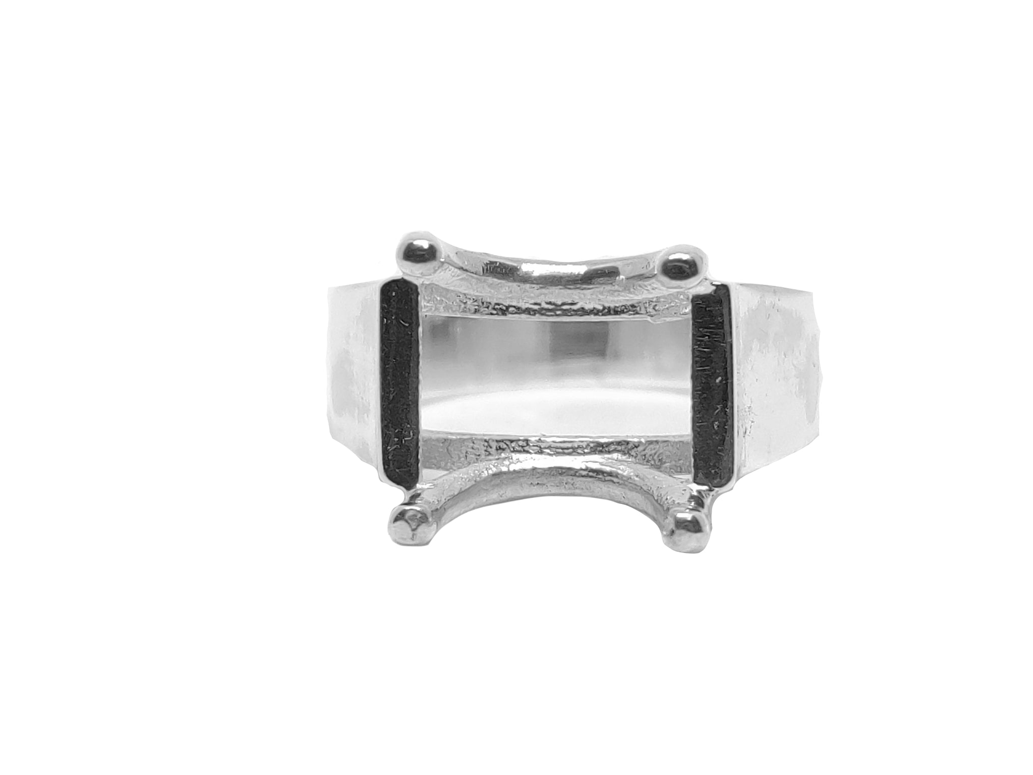 12x16 mm oval Ring Setting Sterling Silver 12x16 mm Oval Ring Blanks Solid Silver Solitaire Ring Blanks 925 Silver Heavy Ring Setting