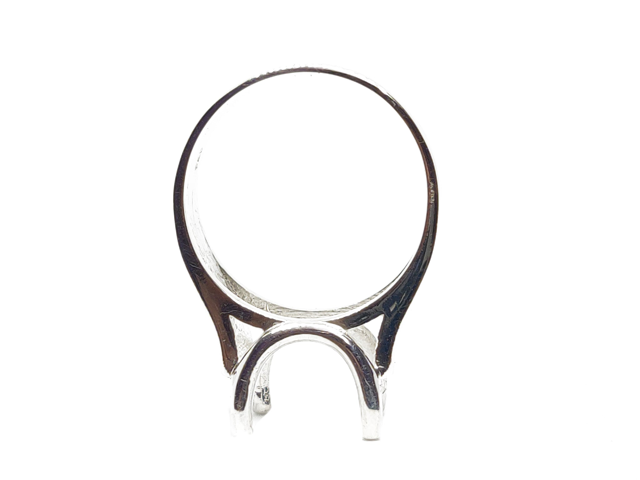 12x16 mm oval Ring Setting Sterling Silver 12x16 mm Oval Ring Blanks Solid Silver Solitaire Ring Blanks 925 Silver Heavy Ring Setting