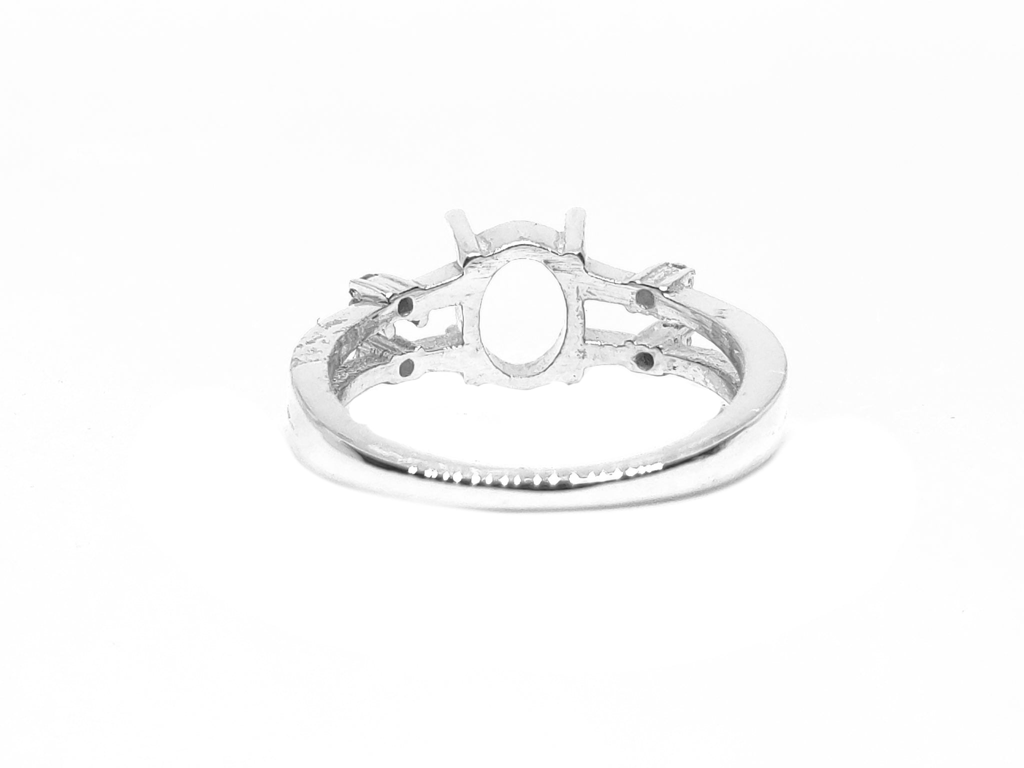 6x8 mm oval Ring Setting Sterling Silver 6x8 mm Oval Ring Blanks Solid Silver Solitaire Ring Blanks 925 Silver Oval Ring Without Stone