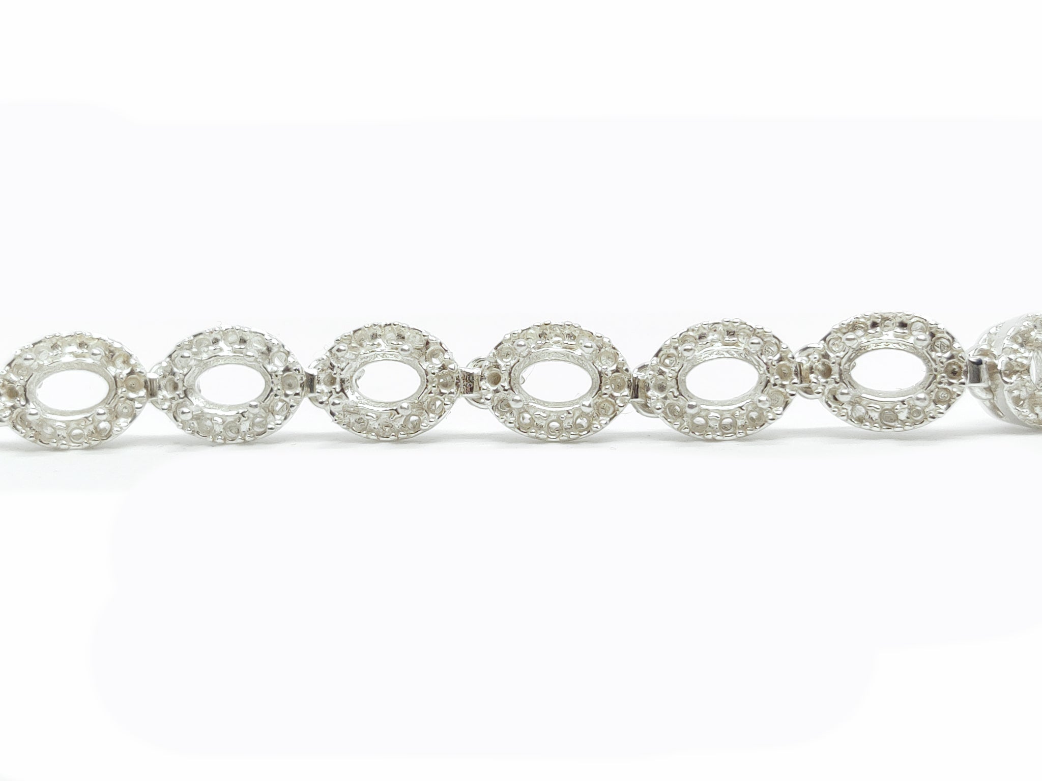 4x6 mm Oval Cluster Bracelet 925 Silver 4x6 mm Oval Bracelet Oval Semi Mount Bracelets Oval Bracelet without Stones Oval Bracelet Blanks
