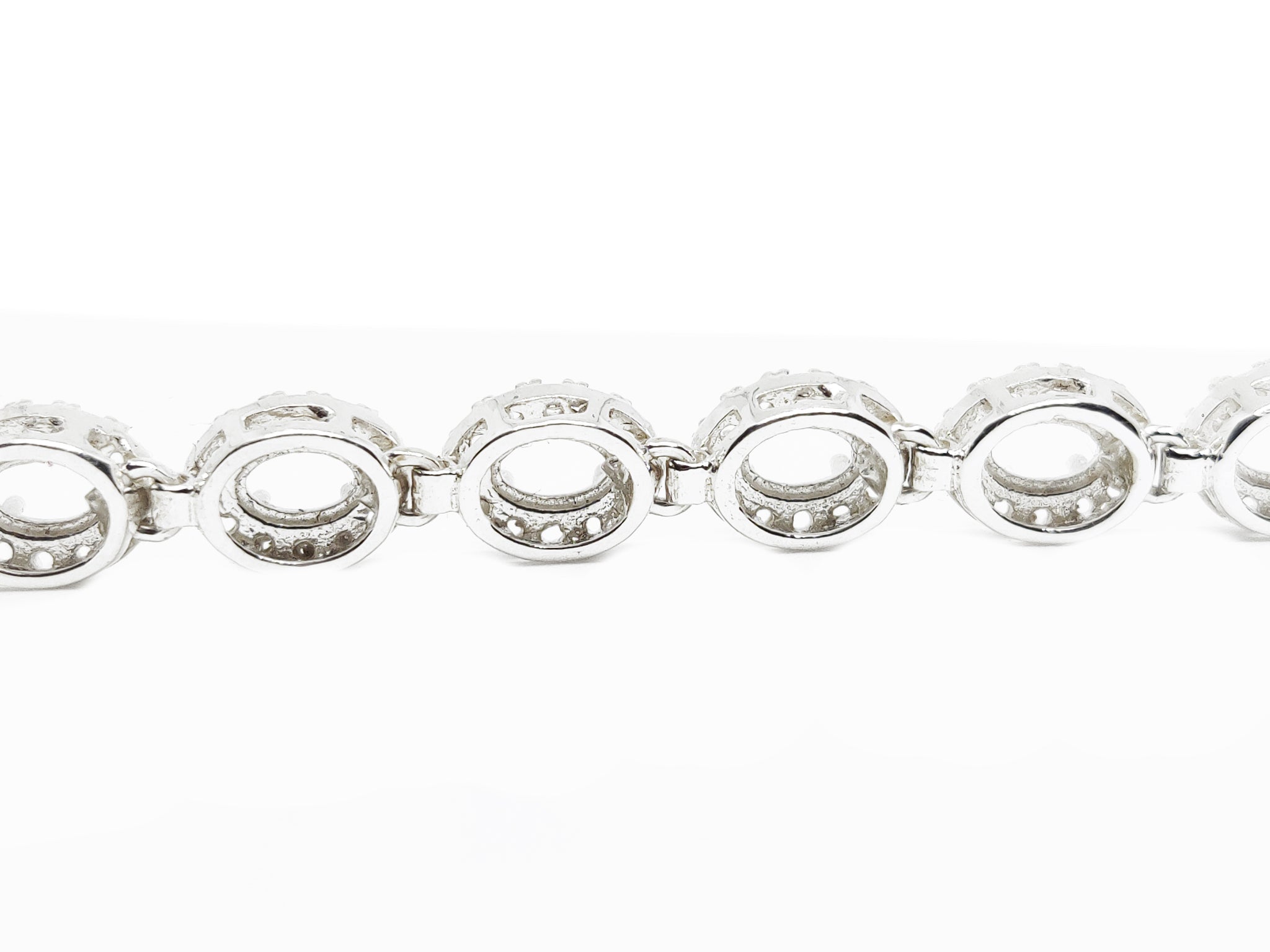 4x6 mm Oval Cluster Bracelet 925 Silver 4x6 mm Oval Bracelet Oval Semi Mount Bracelets Oval Bracelet without Stones Oval Bracelet Blanks