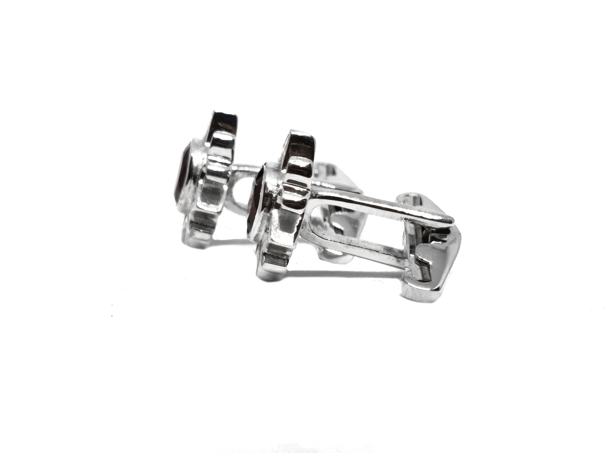 Art Deco Garnet Cufflinks Sterling Silver Garnet Cufflinks For Men Groomsmen Cufflinks Red Garnet Wedding Cufflinks For Men Fathers Day Gift