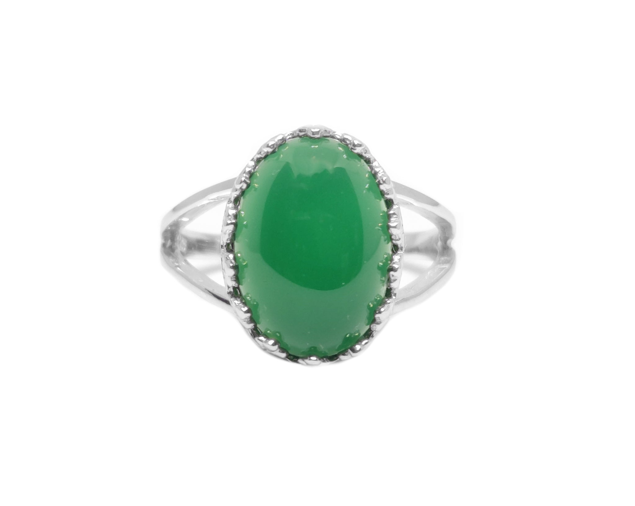 Natural Green Onyx Promise Ring Deep Green Onyx Crown Band 925 Sterling Silver Onyx Promise Band Green Onyx Pre Wedding Ring
