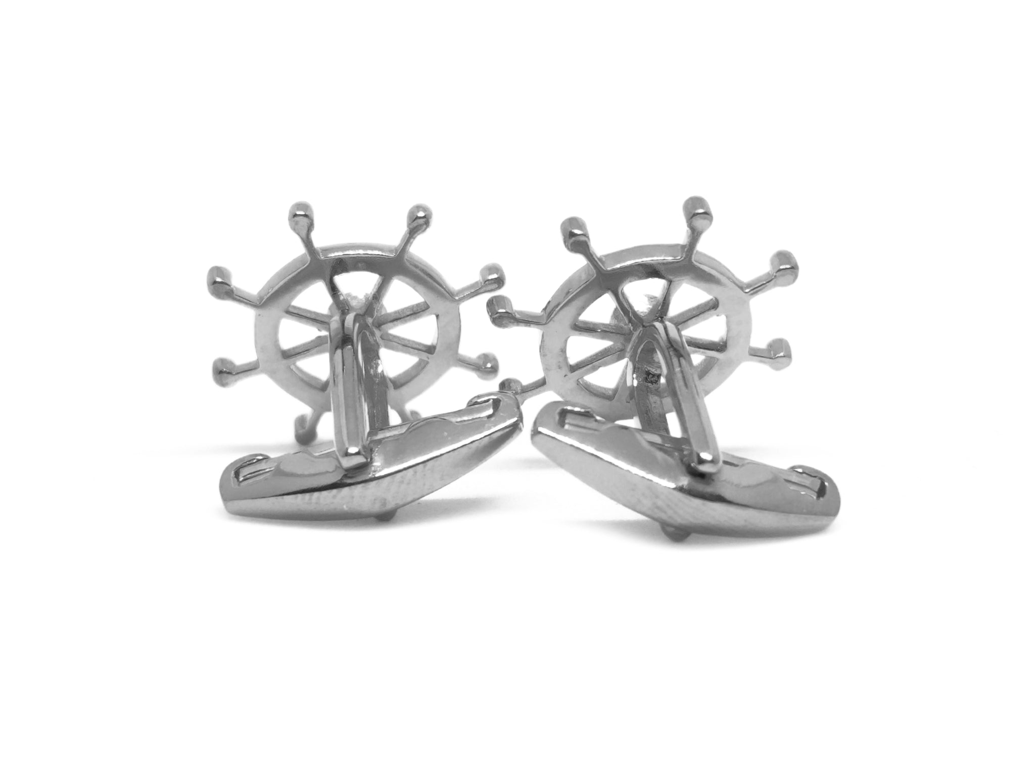 925 Silver Sailor cufflinks Designer Red Sailor Cufflinks For Men Sterling Silver Garnet Sailor cufflinks For Men Groomsmen Cufflinks