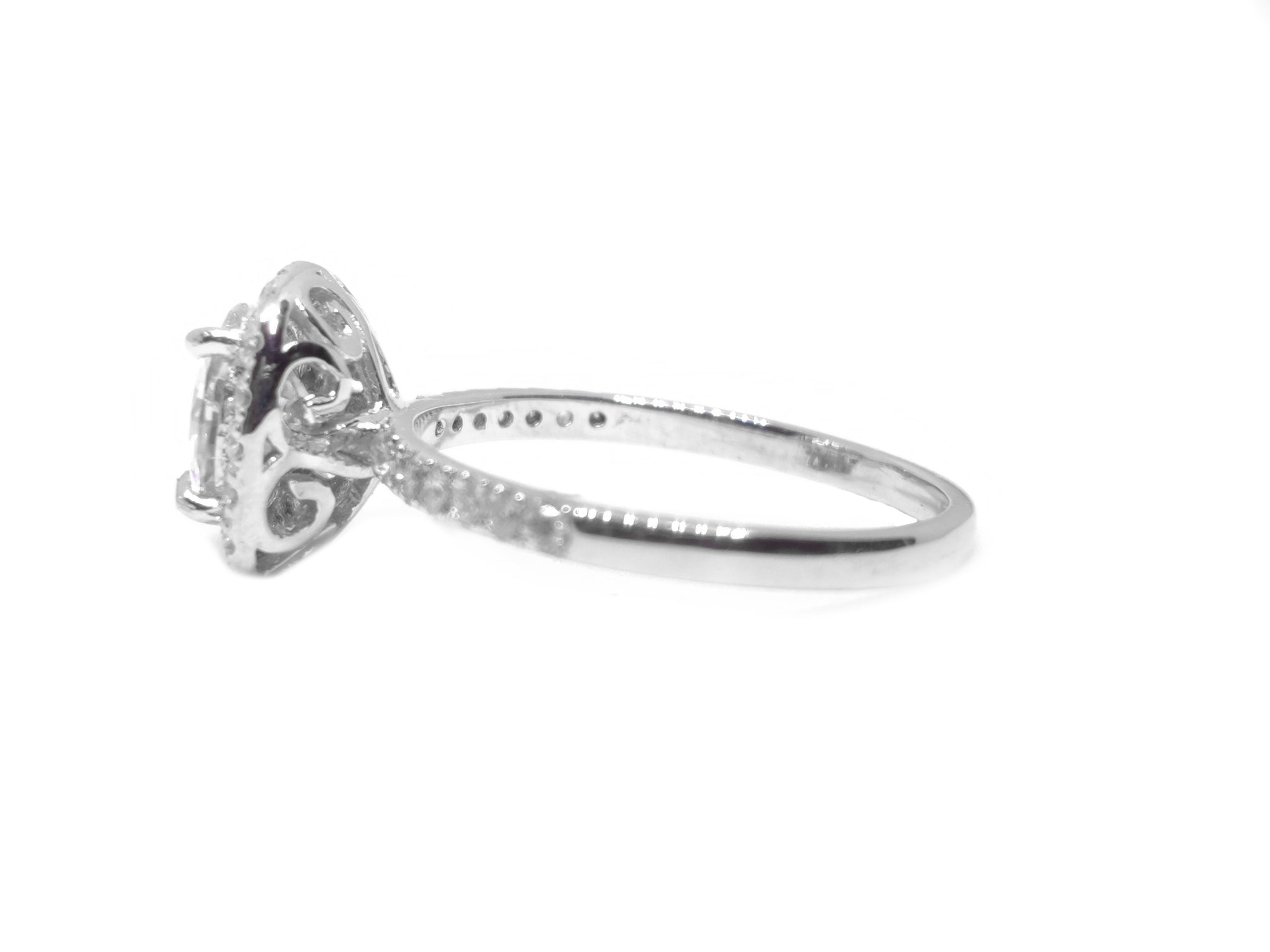 Round Moissanite Engagement Ring Beautiful 2 Carat Moissanite Wedding Ring Natural Moissanite Diamond Anniversary Ring Unqiue MoissaniteRing