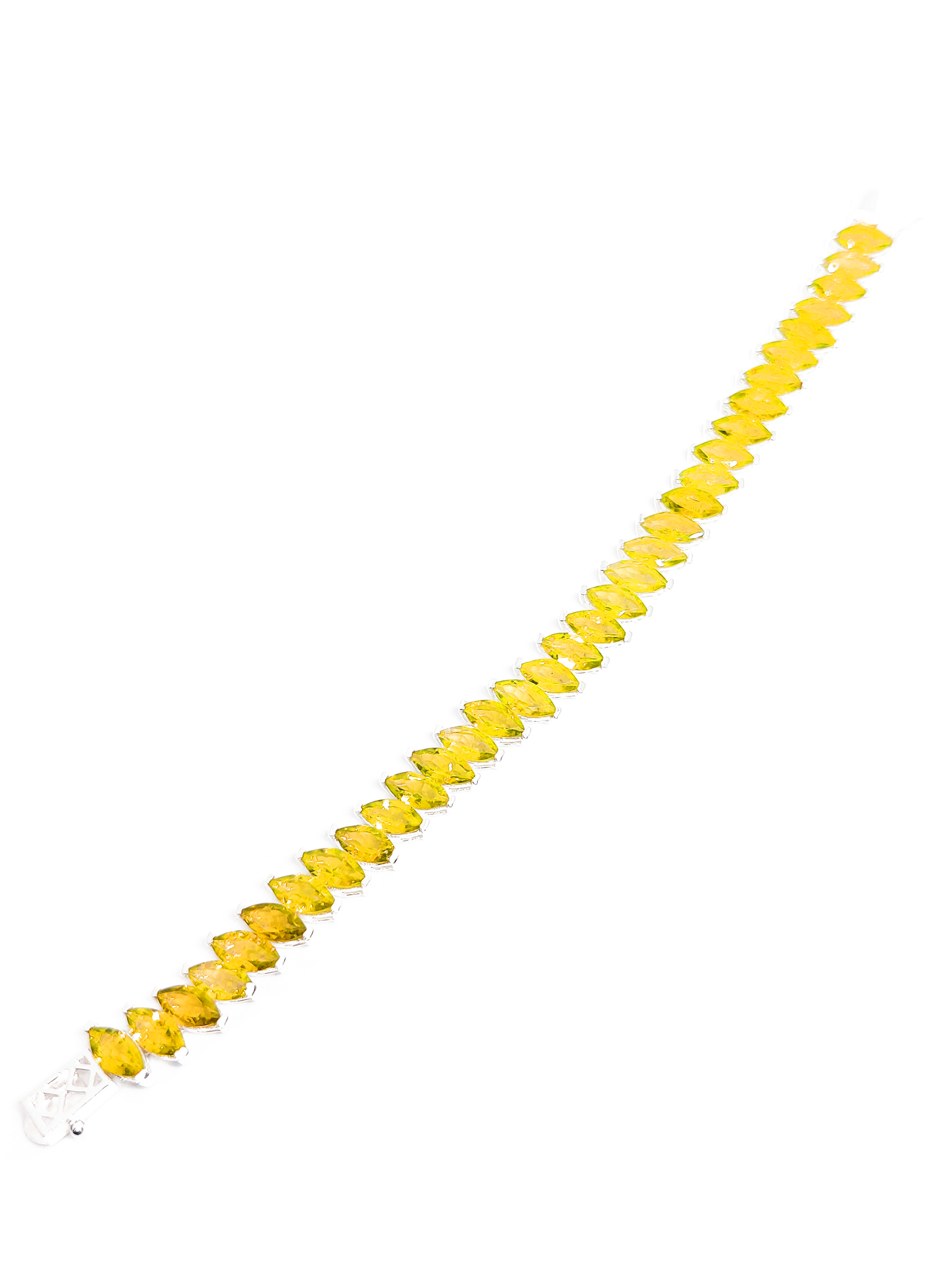 Yellow Citrine Bracelet AAA Citrine Tennis Bracelet Marquise Citrine Bracelet November Birthstone Bracelet 925 Silver Citrine Bracelet