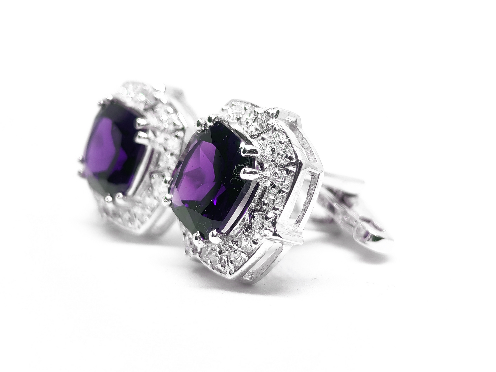 Big Amethyst Cufflinks Natural Amethyst Cufflinks Sterling Silver Amethyst Handmade Cufflinks Natural Amethyst Cufflink For Men Wedding