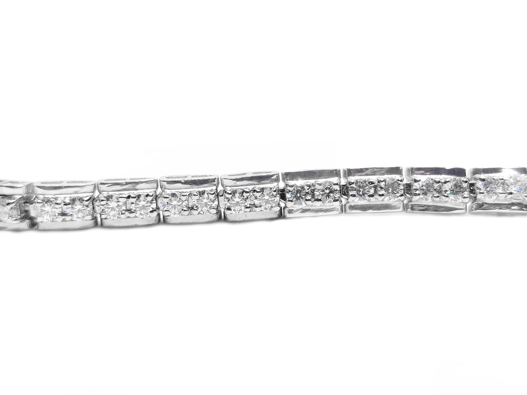 Heavy Moissanite Bracelet Sterling Silver Moissanite Bracelet Moissanite Diamond Bracelet Passes Diamond Tester Mens Moissanite Bracelet