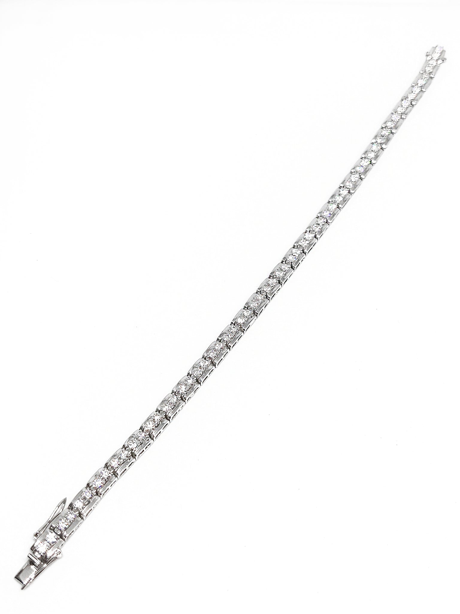 Heavy Moissanite Bracelet Sterling Silver Moissanite Bracelet Moissanite Diamond Bracelet Passes Diamond Tester Mens Moissanite Bracelet