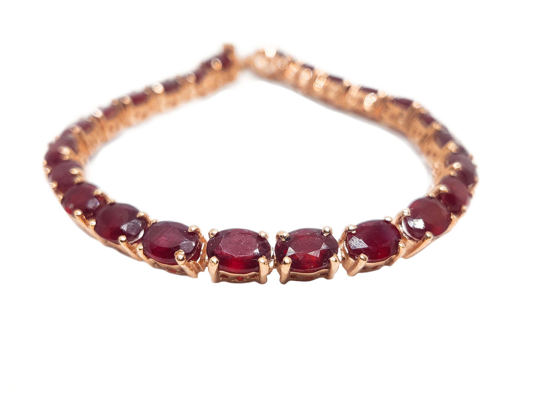 Natural Ruby Bracelet Sterling Silver Ruby Bracelet Ruby Tennis Bracelet 925 Silver Ruby Bracelet Red Ruby July Birthstone Bracelet For Her