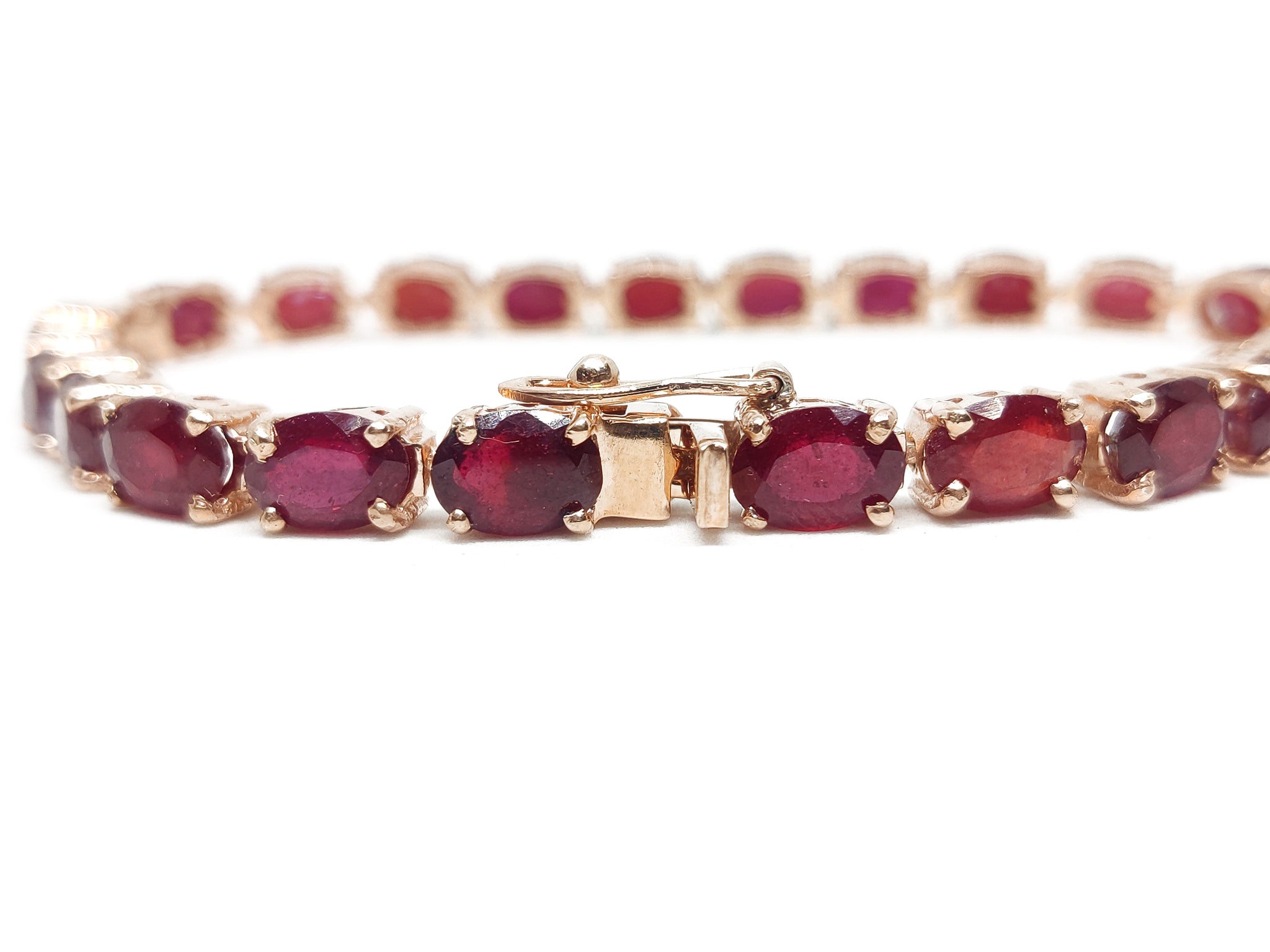 Natural Ruby Bracelet Sterling Silver Ruby Bracelet Ruby Tennis Bracelet 925 Silver Ruby Bracelet Red Ruby July Birthstone Bracelet For Her