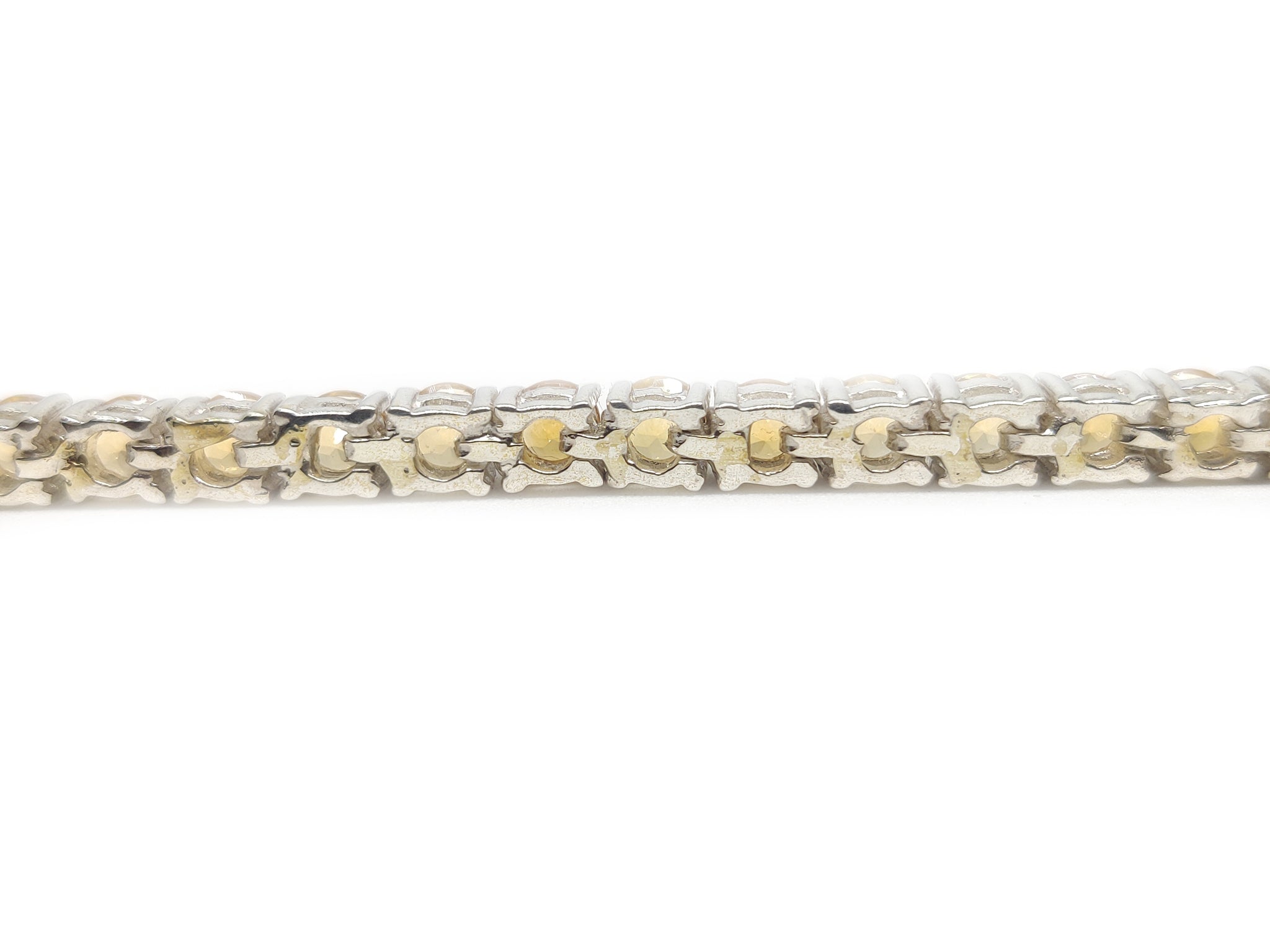 Silver Citrine Bracelet Tennis Citrine Bracelet 3-6 mm Round Citrine Tennis Bracelet November Birthstone Bracelet 925 Silver Citrine Jewelry