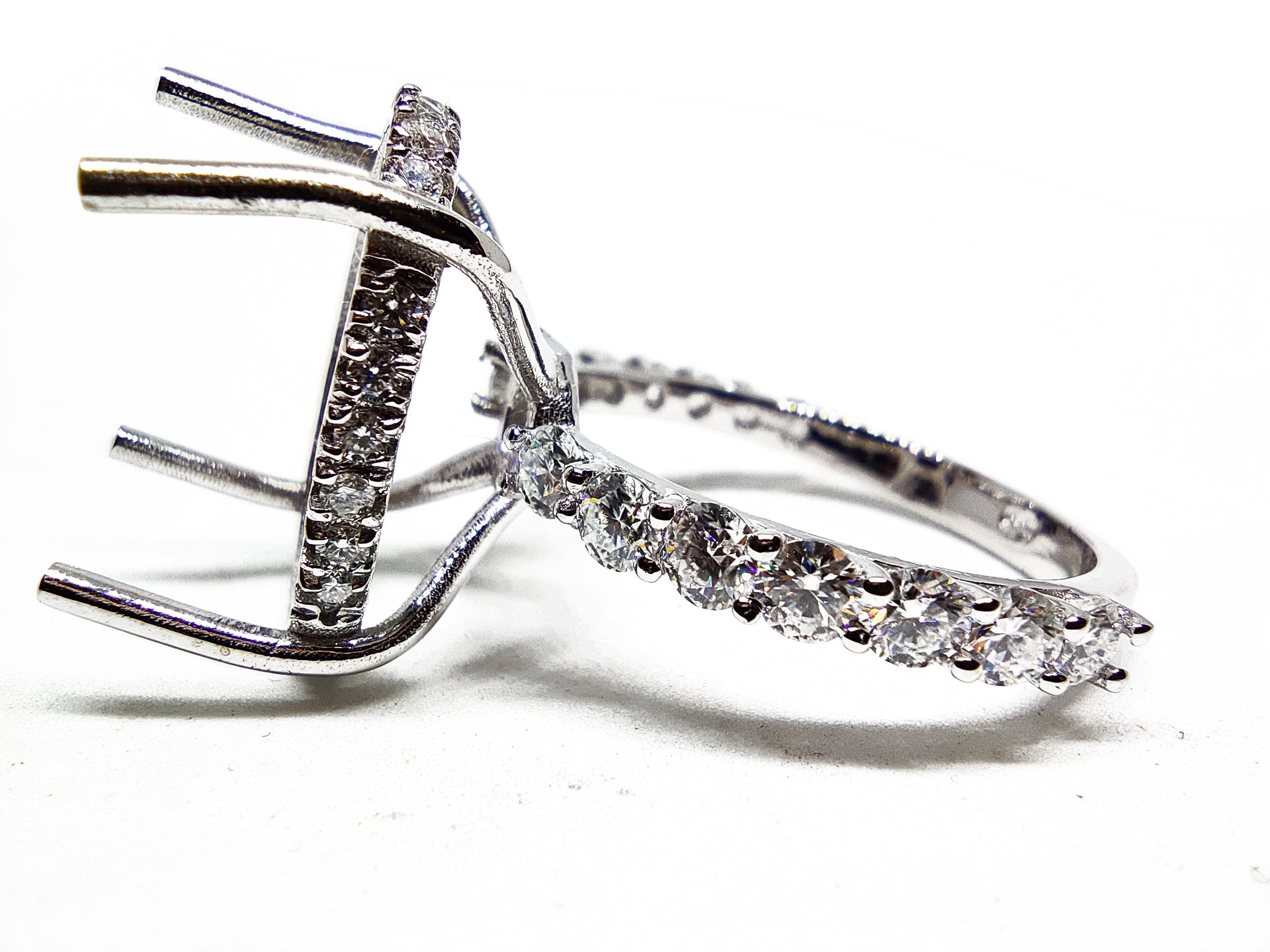 Sterling Silver 10x14 mm Oval Engagement Ring Setting 925 Silver Solitaire Ring Setting 10x14 mm Oval Wedding Ring Mountings