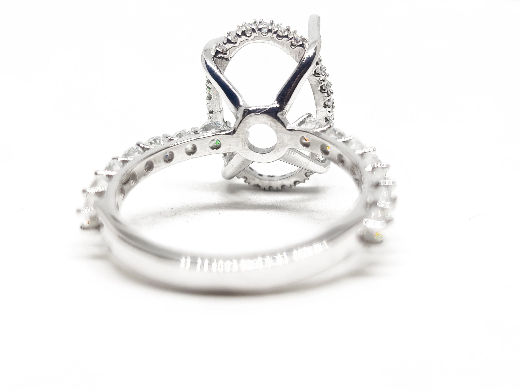 Sterling Silver 10x14 mm Oval Engagement Ring Setting 925 Silver Solitaire Ring Setting 10x14 mm Oval Wedding Ring Mountings