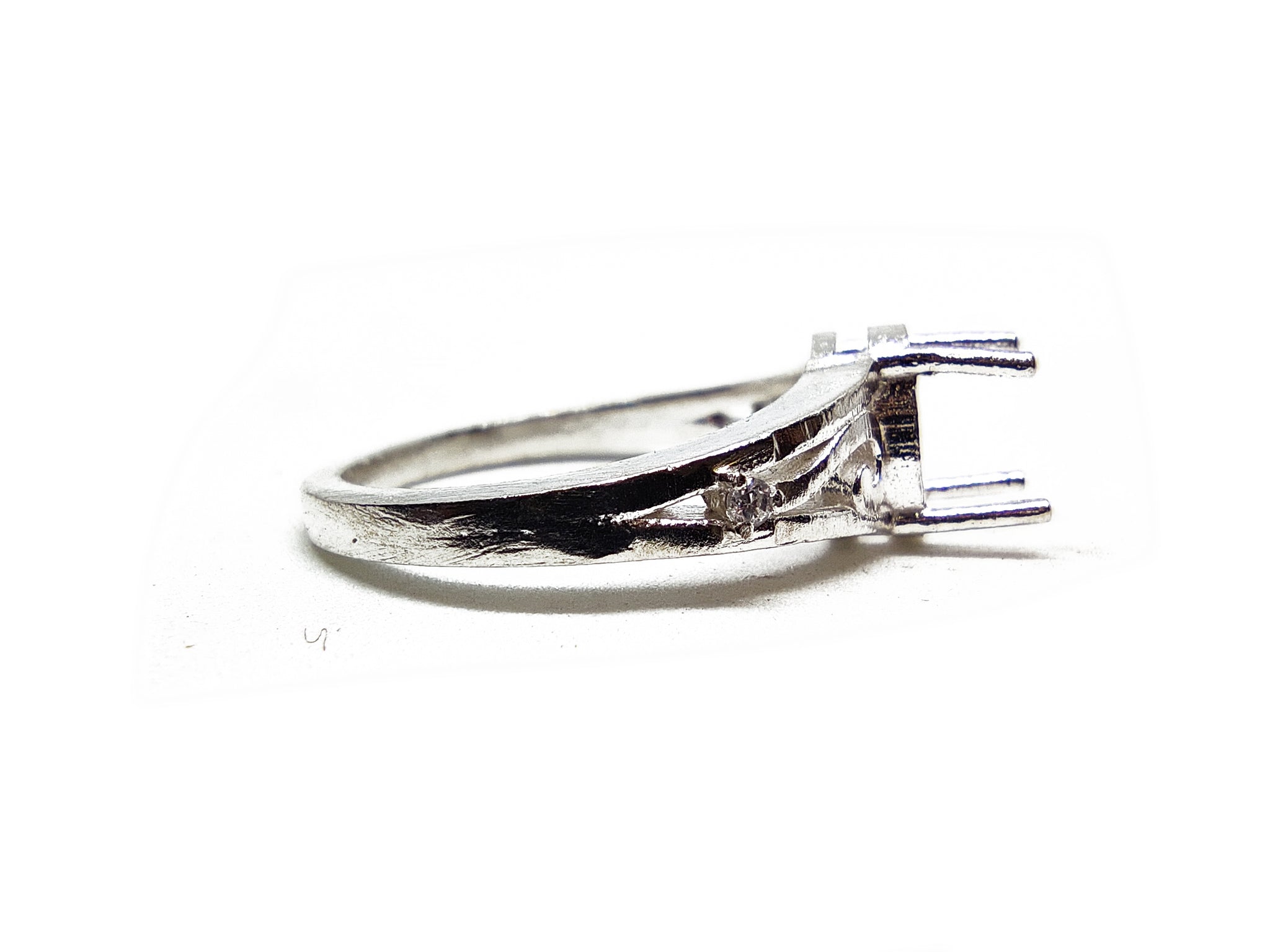6x8 mm Oval Ring Blanks Sterling Silver Designer Ring Blanks 6x8 mm Oval Semi Mount Ring Blanks Designer Ring Mounts