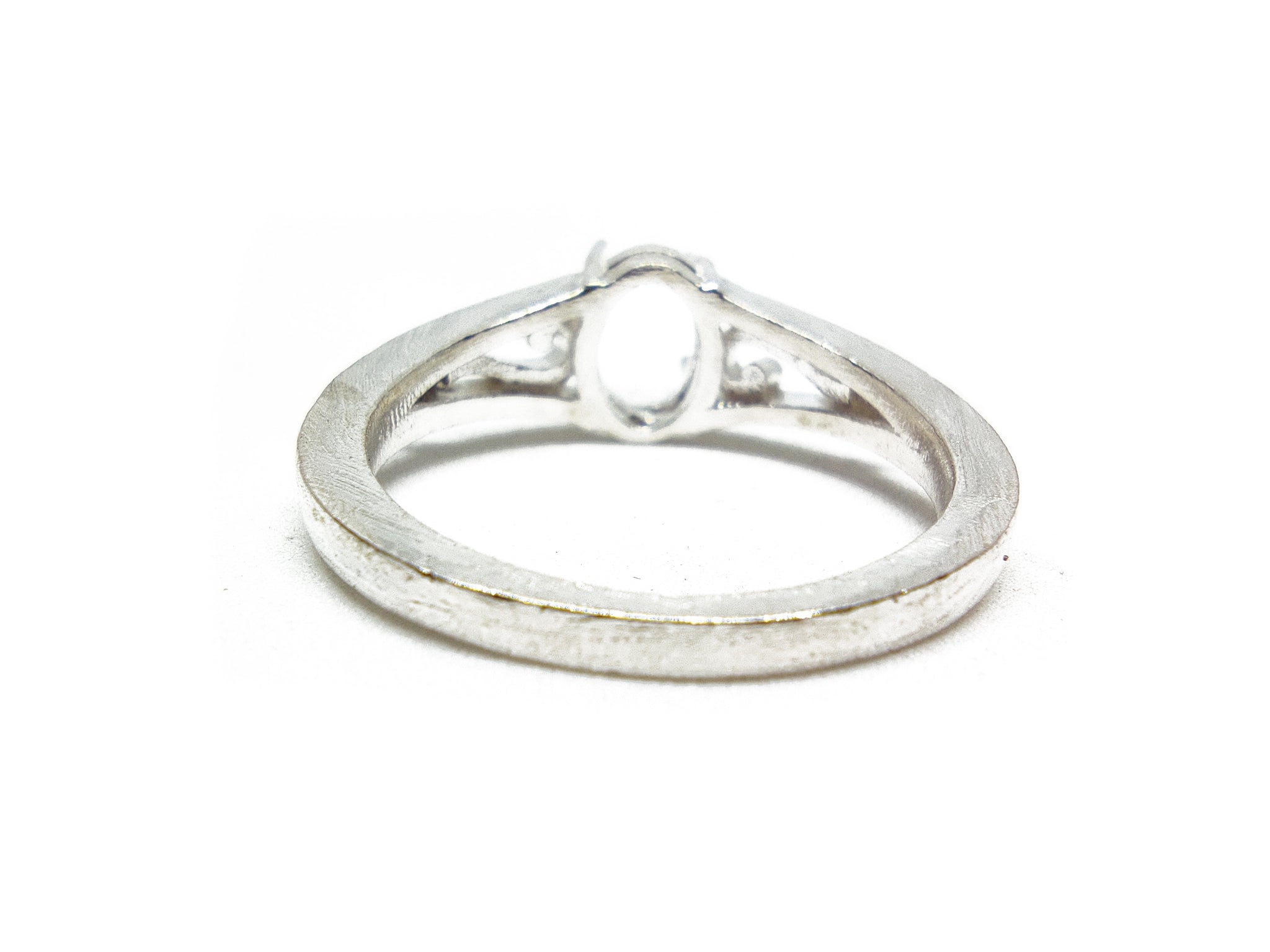 6x8 mm Oval Ring Blanks Sterling Silver Designer Ring Blanks 6x8 mm Oval Semi Mount Ring Blanks Designer Ring Mounts