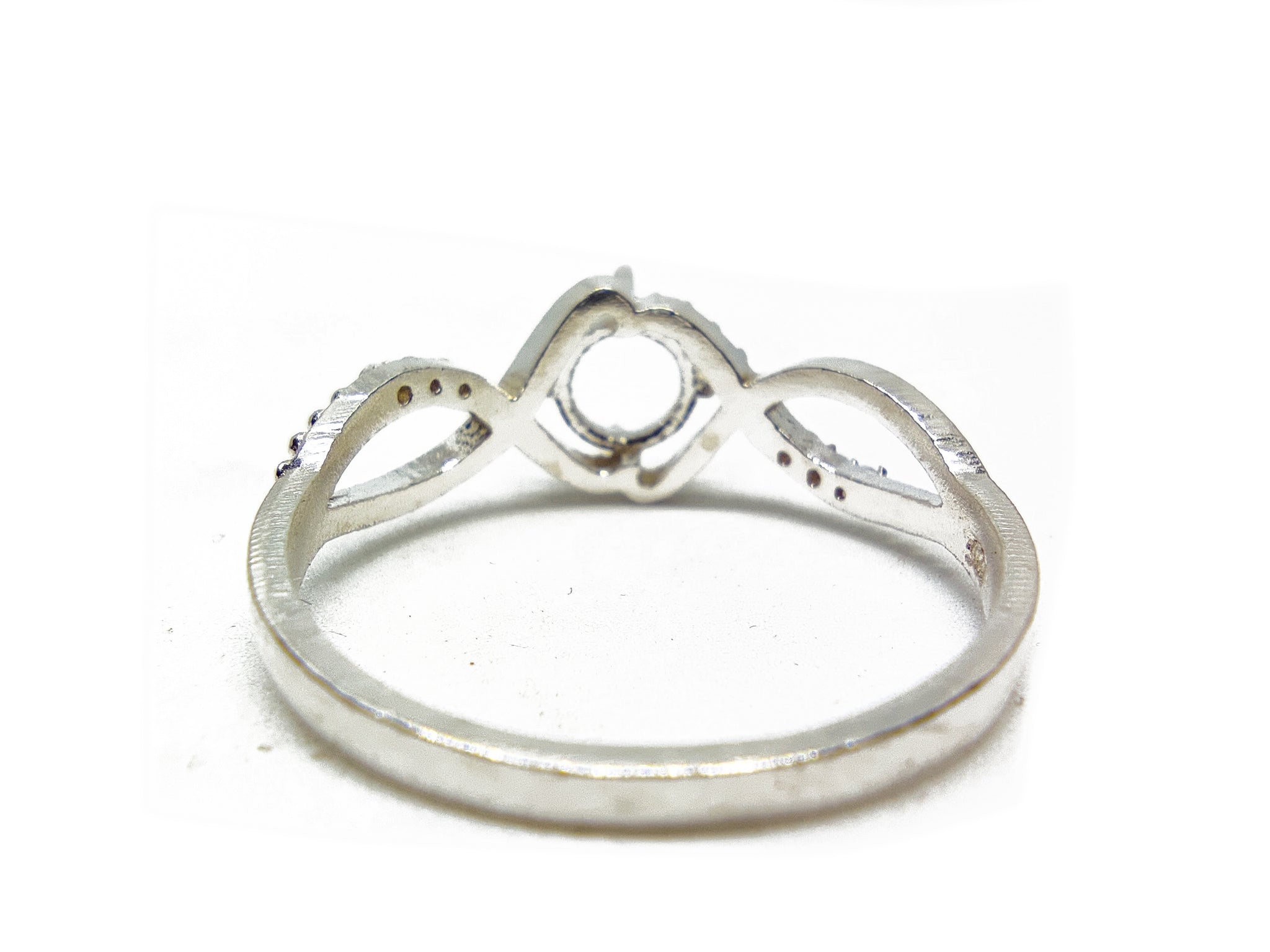 Sterling Silver 6 mm Round Ring Blanks 6 mm Round Ring Setting Round Solitaire Blanks Simple 6x6 mm Round Semi Mount Ring Blanks