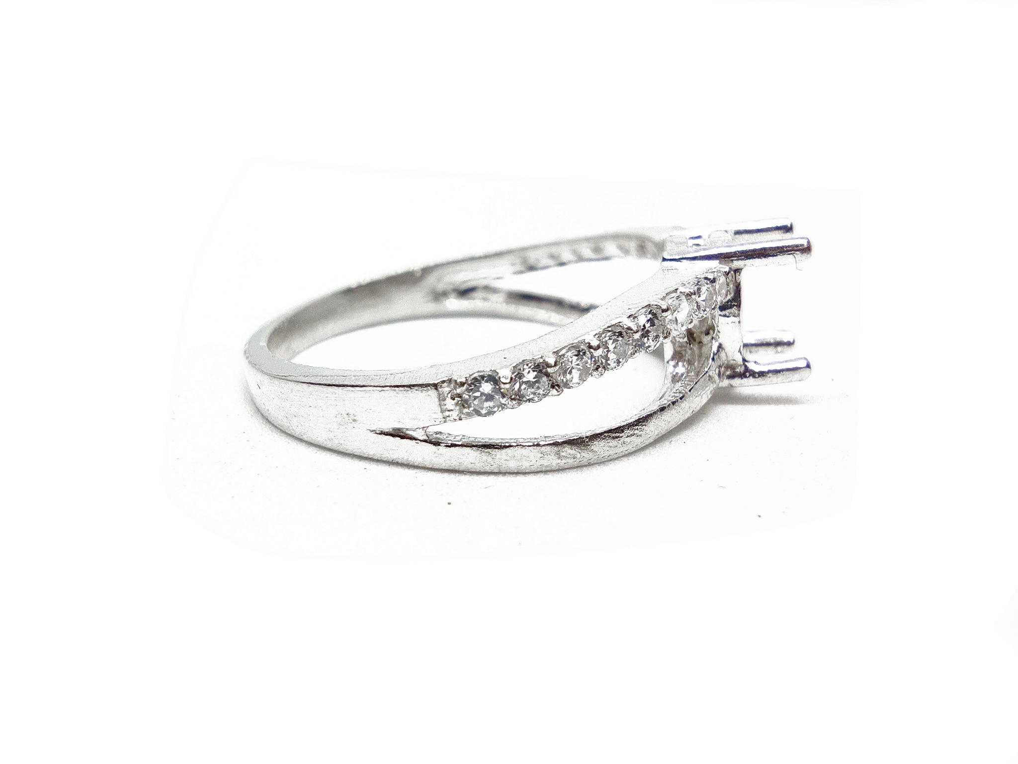 4x6 mm Oval Semi Mount Ring Blanks Solitaire Ring Setting Blanks Sterling Silver Promise Ring Blanks Setting 4x6 mm Oval Setting