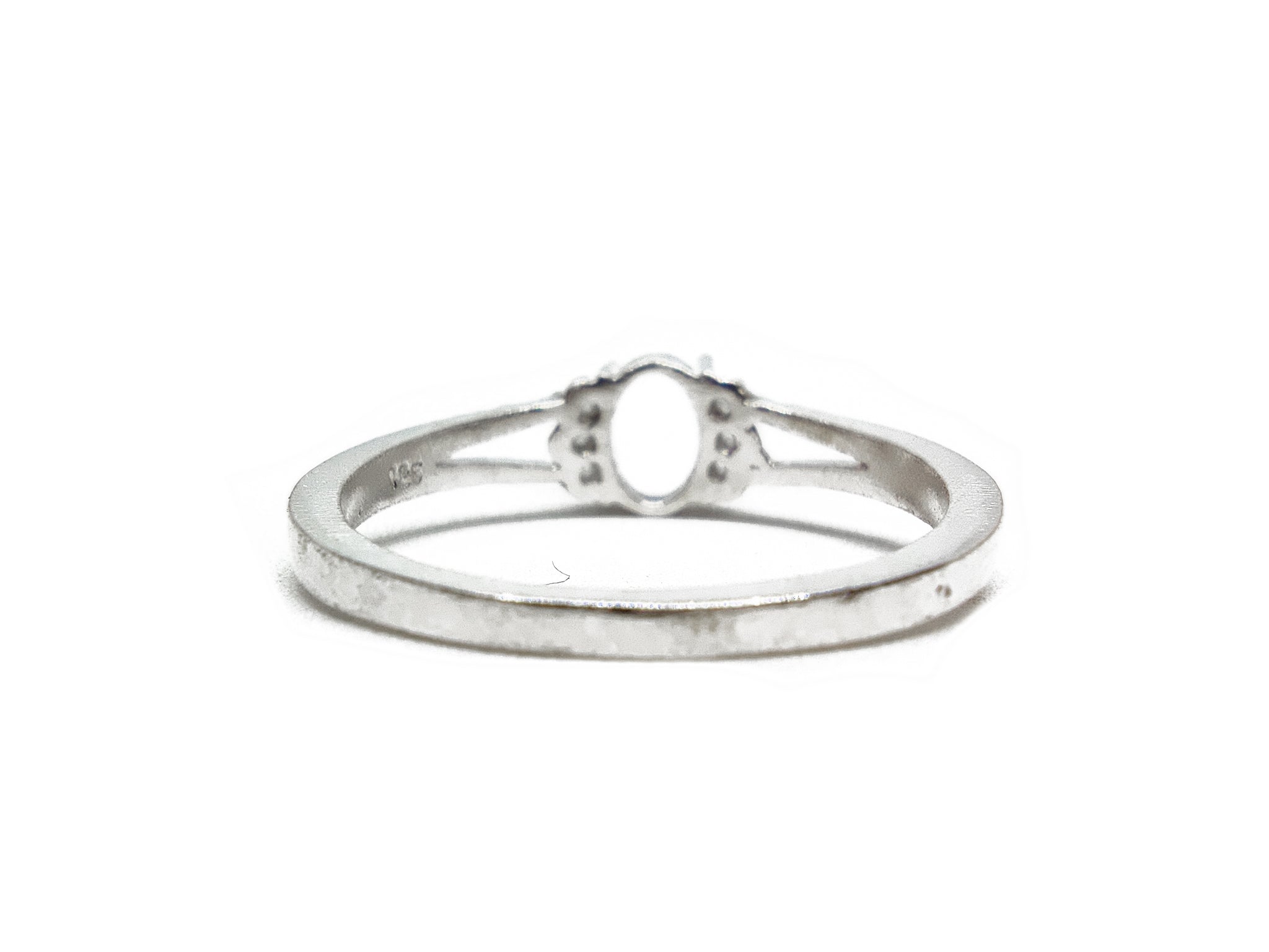 925 Silver 5x7 mm Oval Semi Mount Ring Blanks Solitaire Ring Setting Blanks Sterling Silver Promise Ring Blanks Setting 5x7 mm Oval Setting