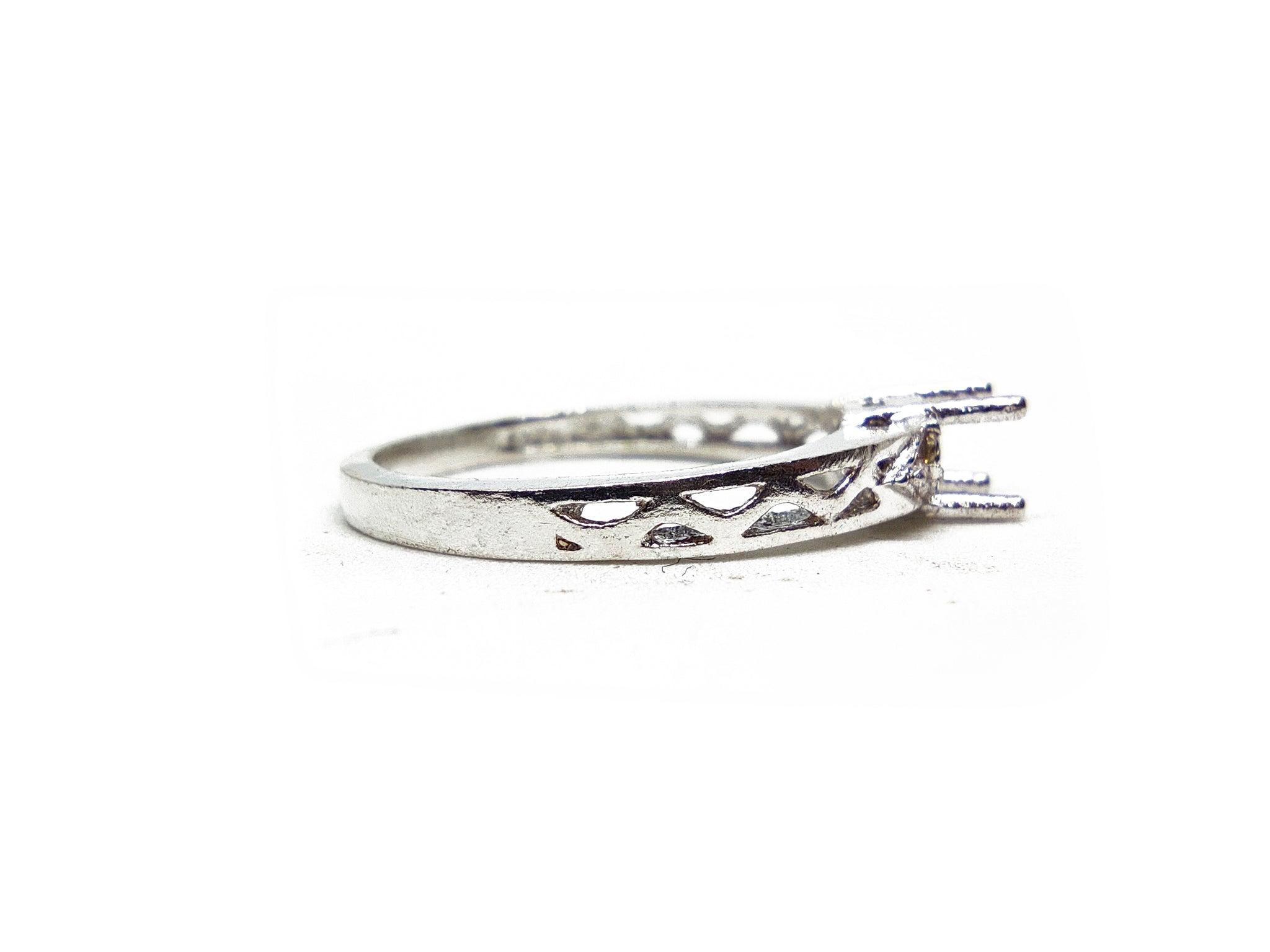 925 Silver 4x6,5x7,6x8 mm Oval Semi Mount Ring Blanks Sterling Silver Solitaire Ring Blanks Oval Ring Setting