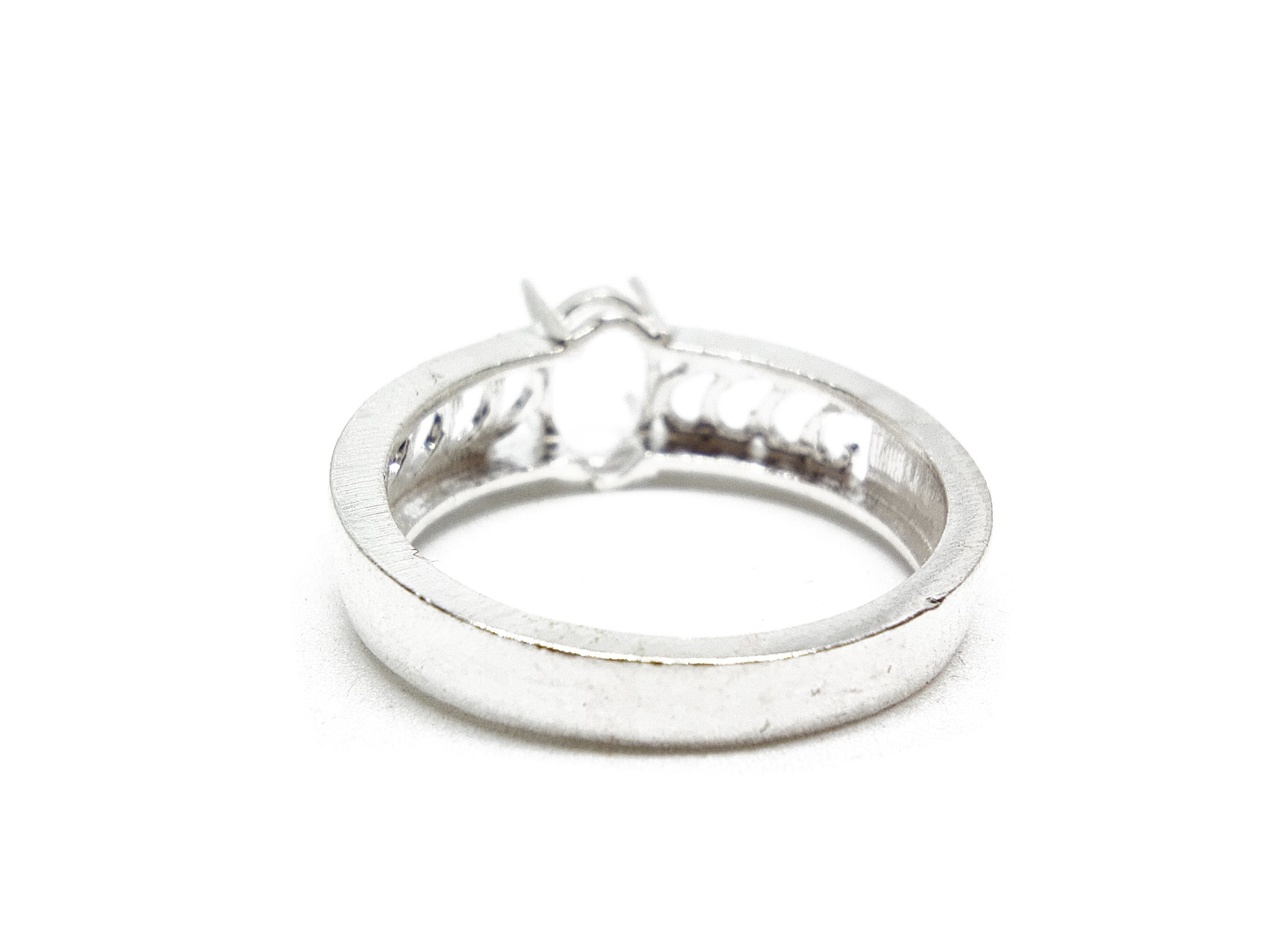 6x8 mm Oval Ring Blanks Sterling Silver Designer Ring Blanks 6x8 mm Oval Semi Mount Ring Blanks Designer Ring Mounts