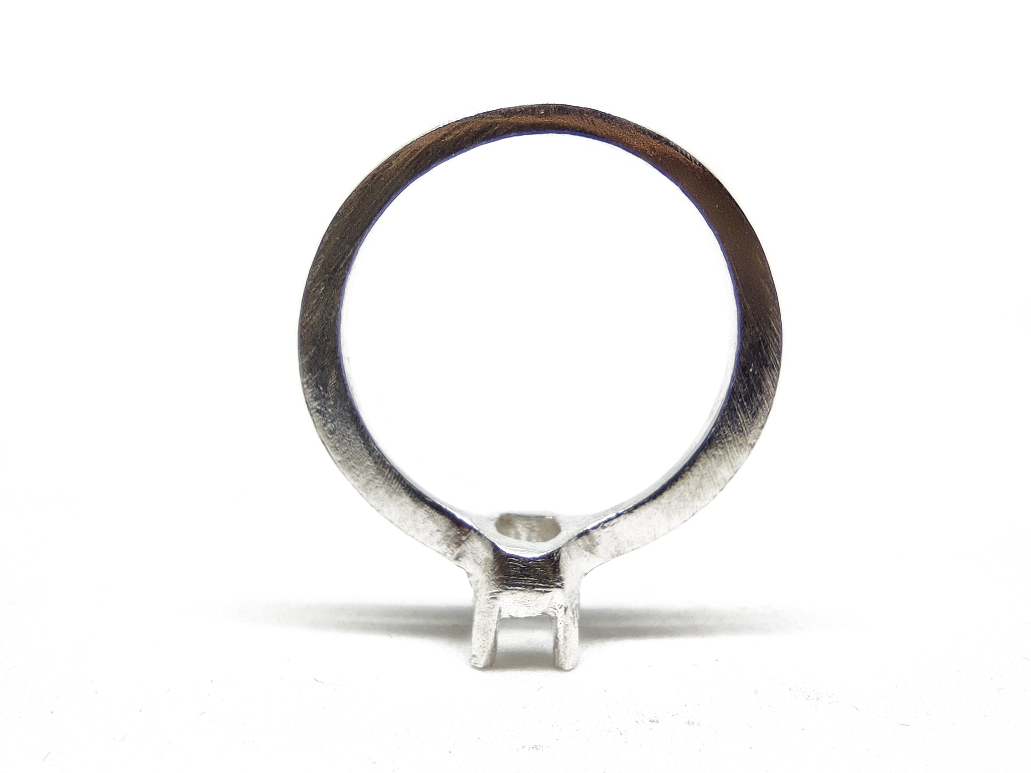 925 Silver 4x6 mm Oval Dainty Ring Blanks 4x6 mm Oval Tiny Ring Mounting 4x6 mm Oval Semi Mount Ring Light Weight Ring Blanks