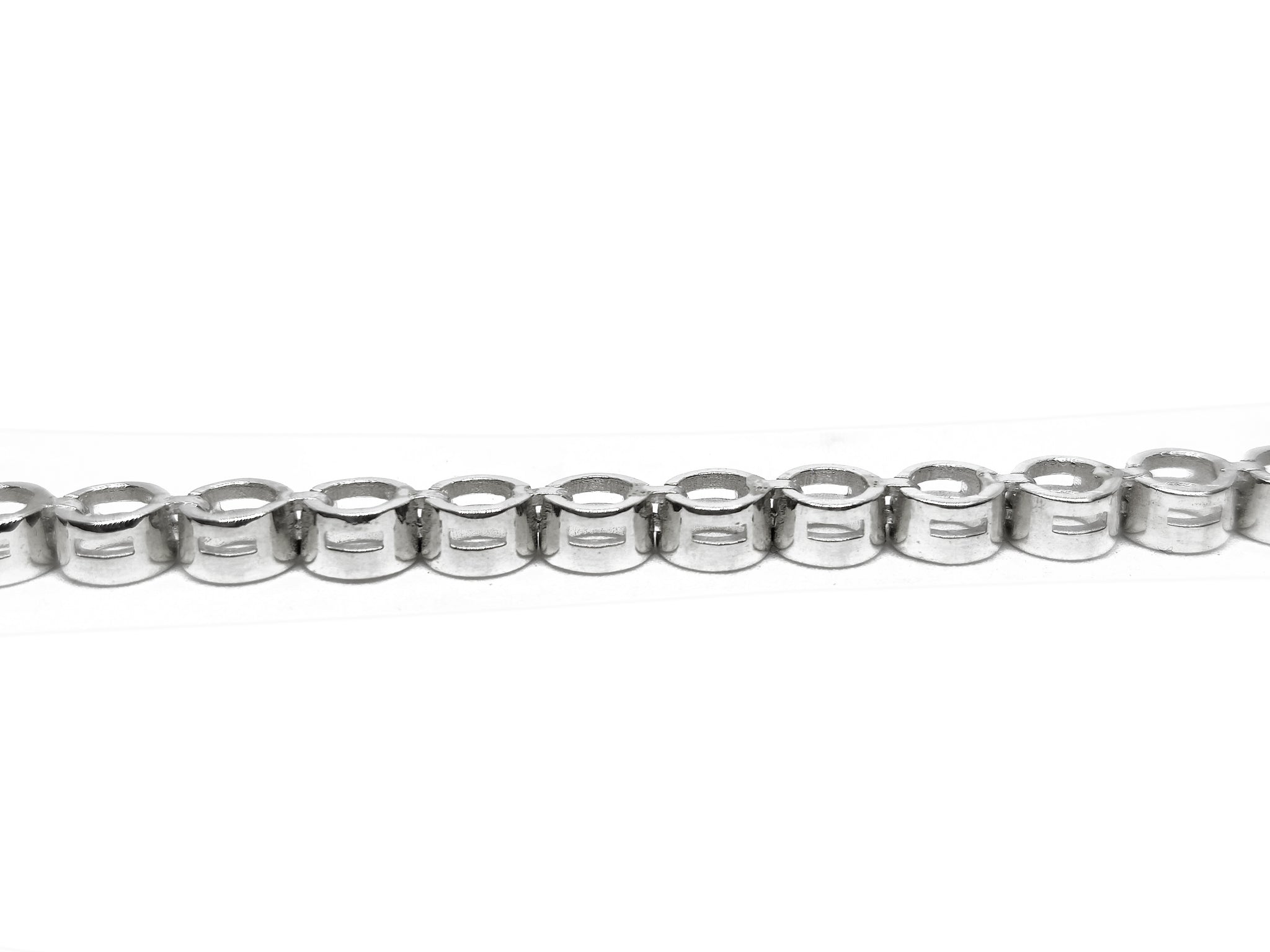 Sterling Silver 4 mm Round Bracelet Blanks 925 Silver Bezel Bracelet Setting 4 mm Round Tennis Bracelet Blanks Bezel Empty Bracelet Blanks