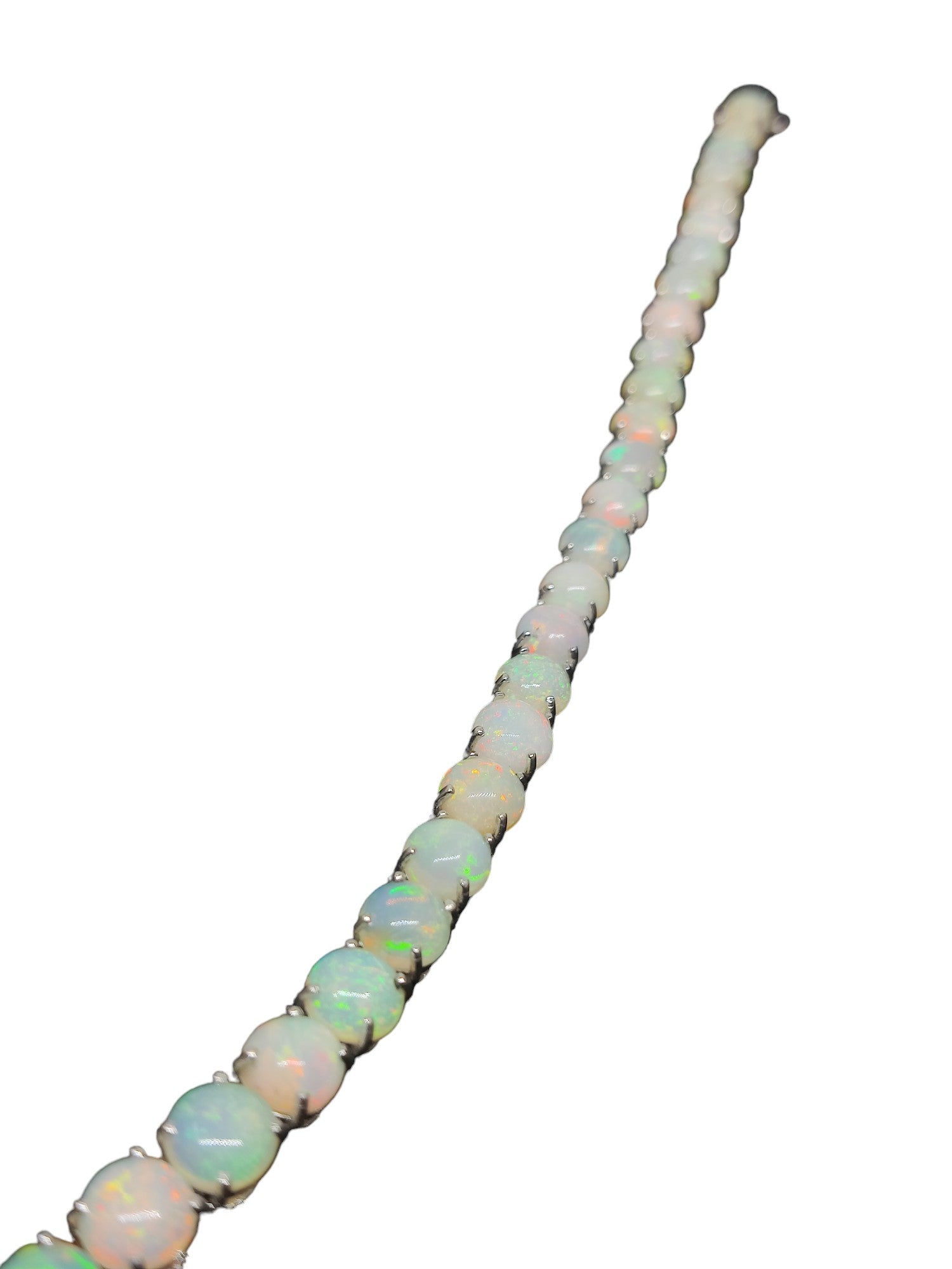 925 Silver Opal Bracelet Round Opal Tennis Bracelet Bracelet 925 Sterling Silver Opal Bracelet For Men Fire Opal Bracelet For Men