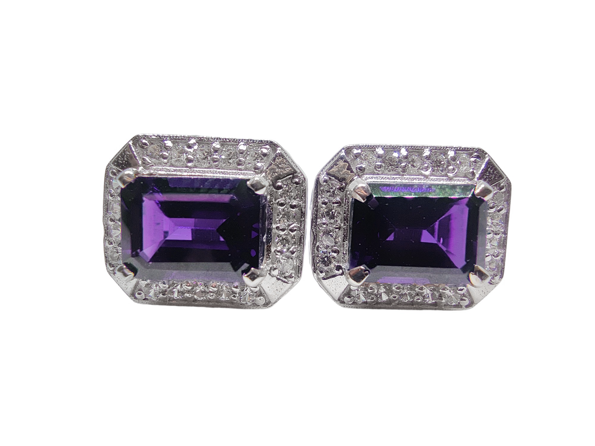 Mens Amethyst Cufflink Natural Amethyst Cufflinks For Men Purple Groomsmen Cufflinks Best Man Cufflinks 6x8 Octagon Amethyst Wedding Cufflinks