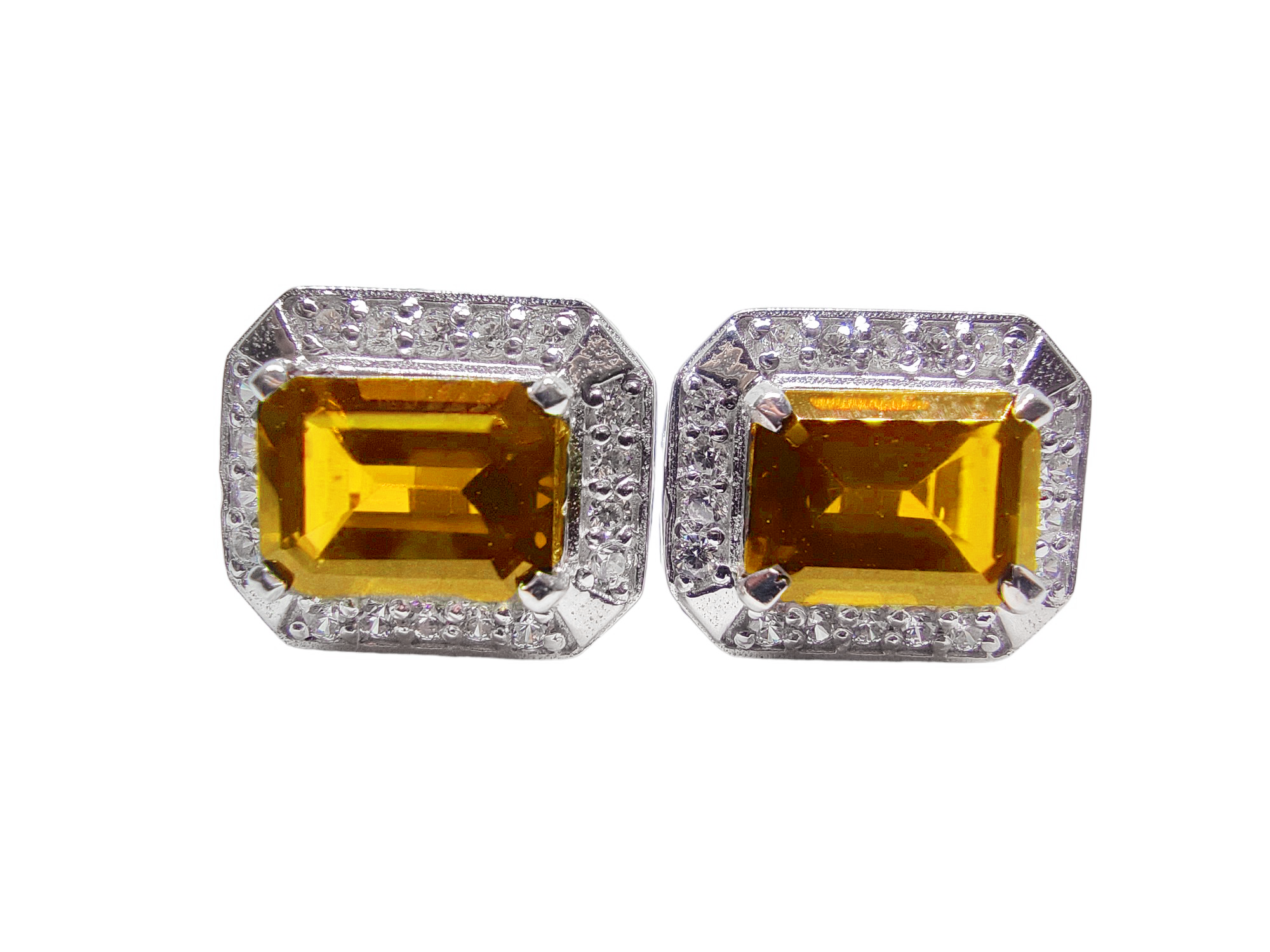 Mens Citrine Cufflink Natural Citrine Cufflinks For Men Yellow Groomsmen Cufflinks Best Man Cufflinks 6x8 Octagon Citrine Wedding Cufflinks