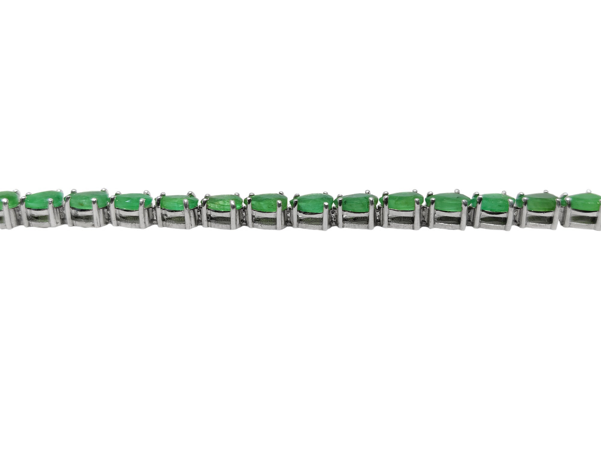 Pear Emerald Bracelet 925 Silver Emerald Tennis Bracelet Natural Green Emerald Bracelet May Birthstone Bracelet Emerald Bridal Bracelet