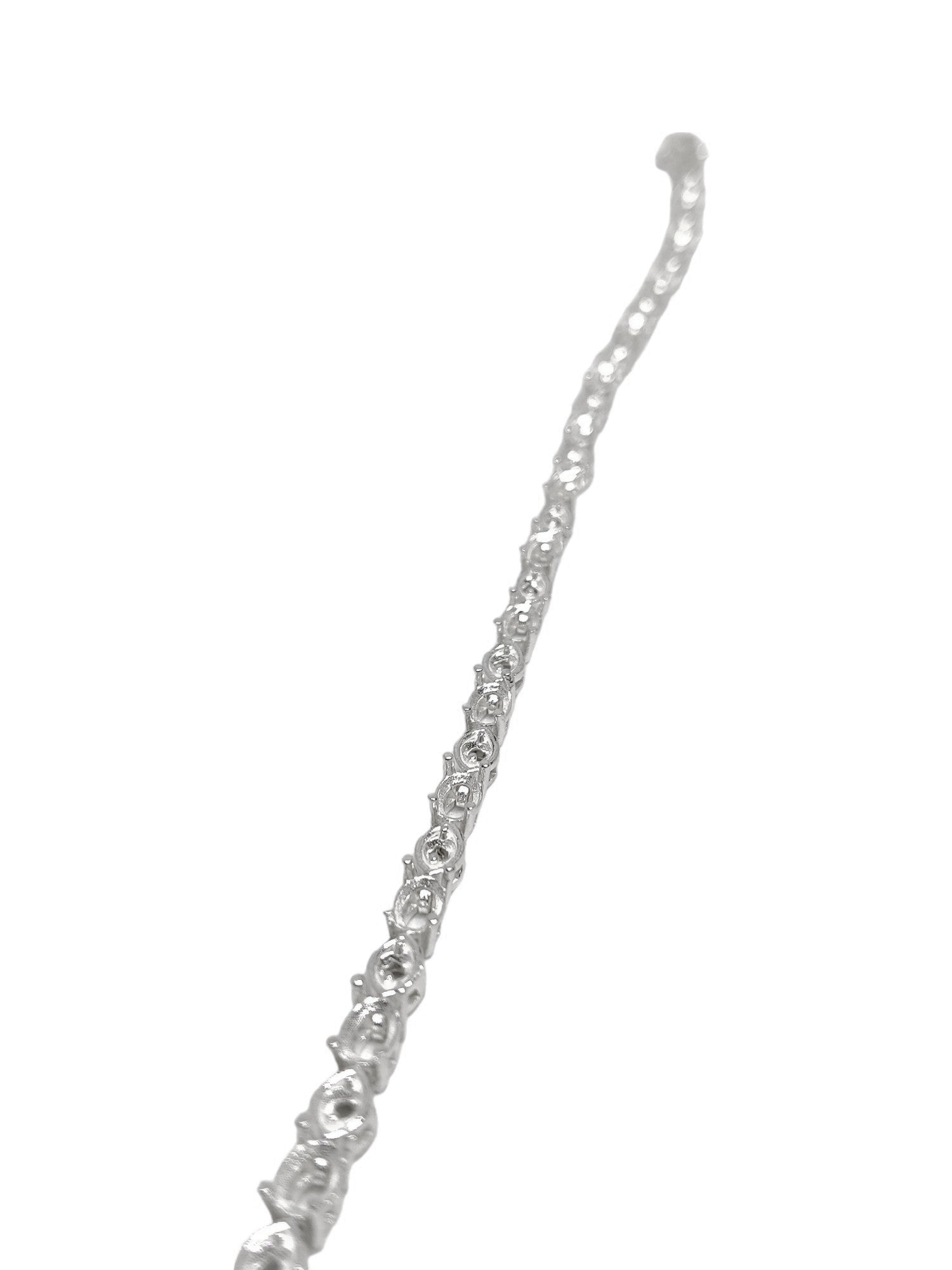 Silver 4x6 mm Oval Bracelet Blanks Bridal Oval Tennis Bracelet Mountings 4x6 mm Oval Semi Mount Bracelet Blanks 925 Silver Bracelet