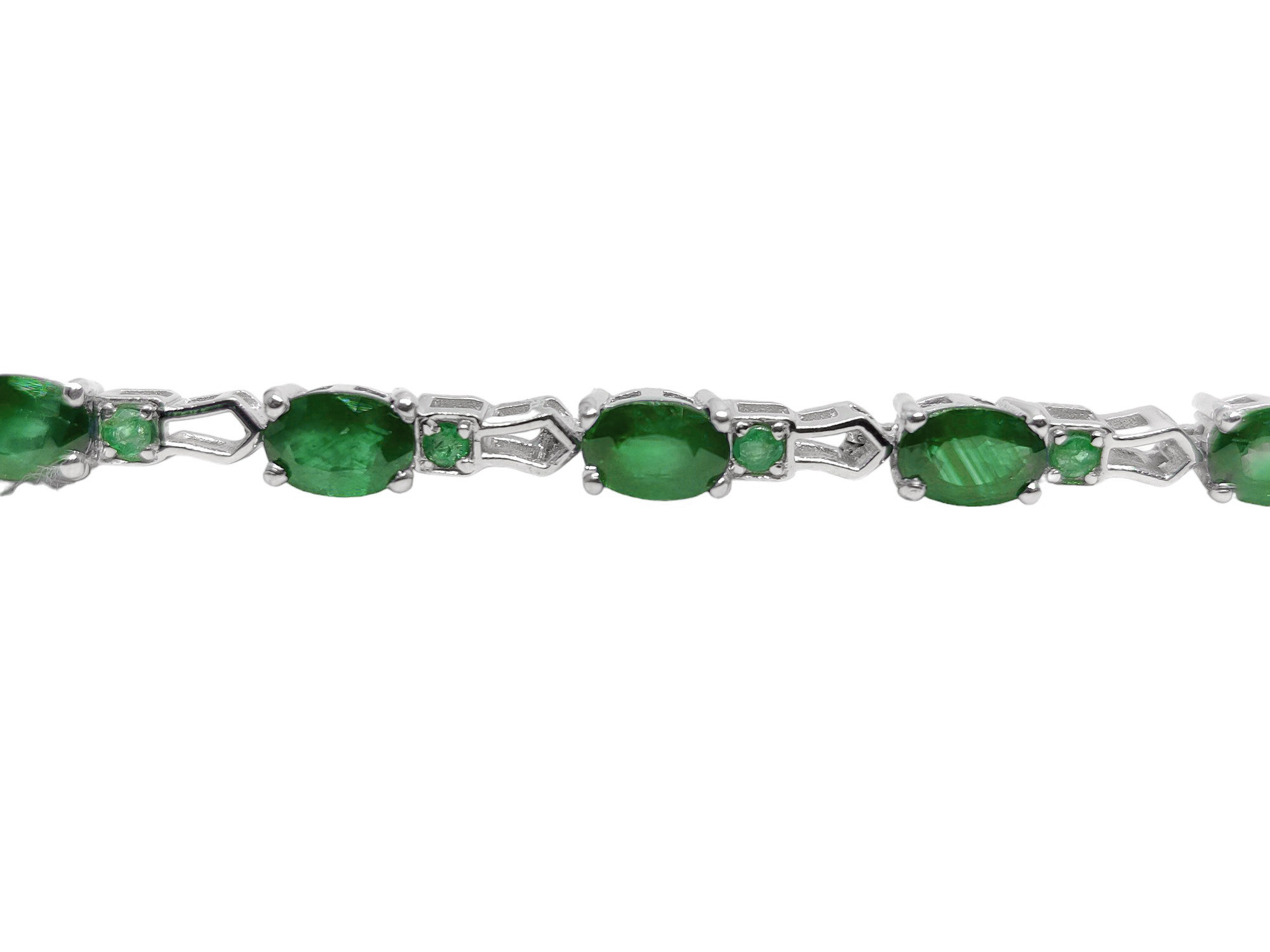 Bridal Emerald Bracelet Natural Emerald Designer Bracelet 925 Silver Emerald Bracelet For Her Bridal Wedding Emerald Bracelet