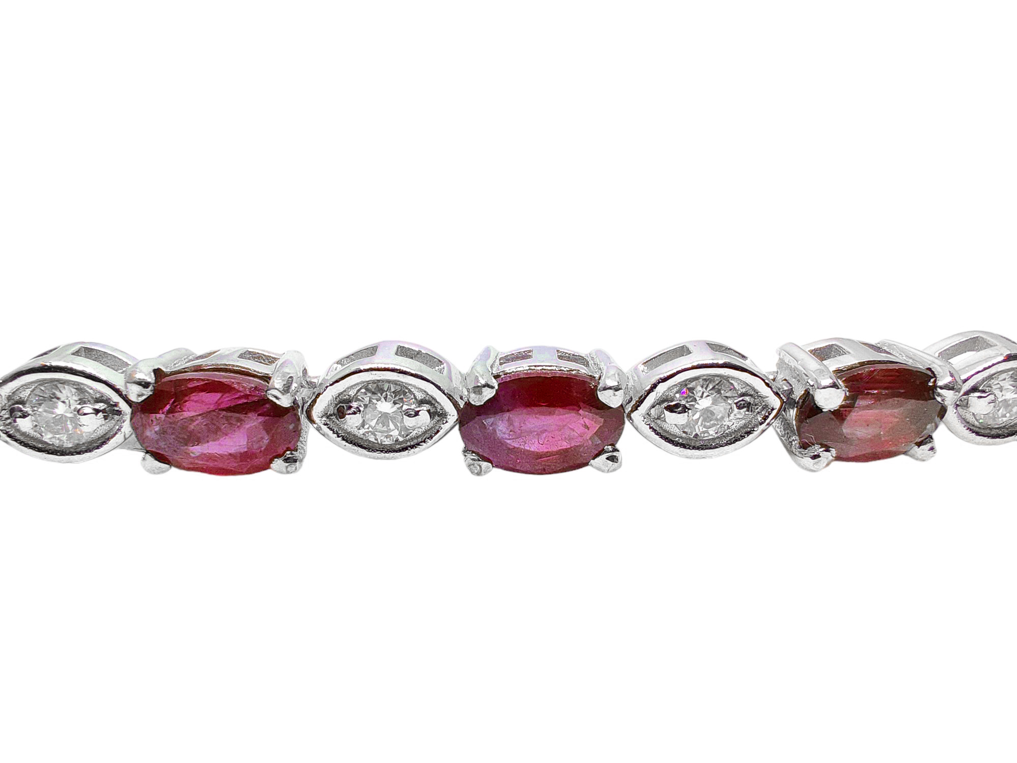 Designer Ruby Moissanite Tennis Bracelet 925 Silver Ruby Bracelet July Birthstone Bracelet Bridal Ruby Bracelet Her