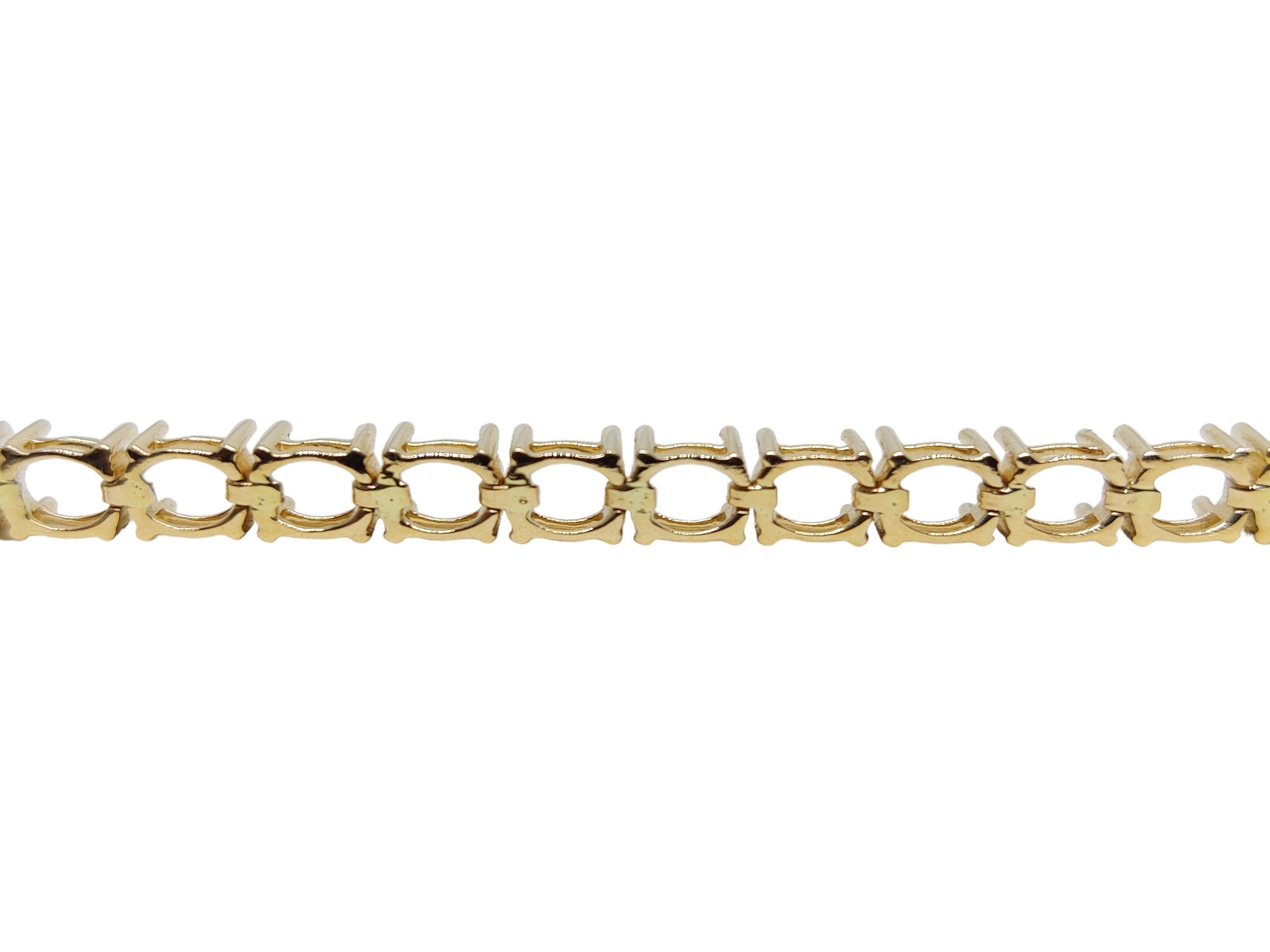 14k Gold 4x5 mm Oval Tennis Bracelet Solid Gold 4x5 Oval Bracelet Blanks Oval Semi Mount Bracelet Blank Gold Bracelet Mountings