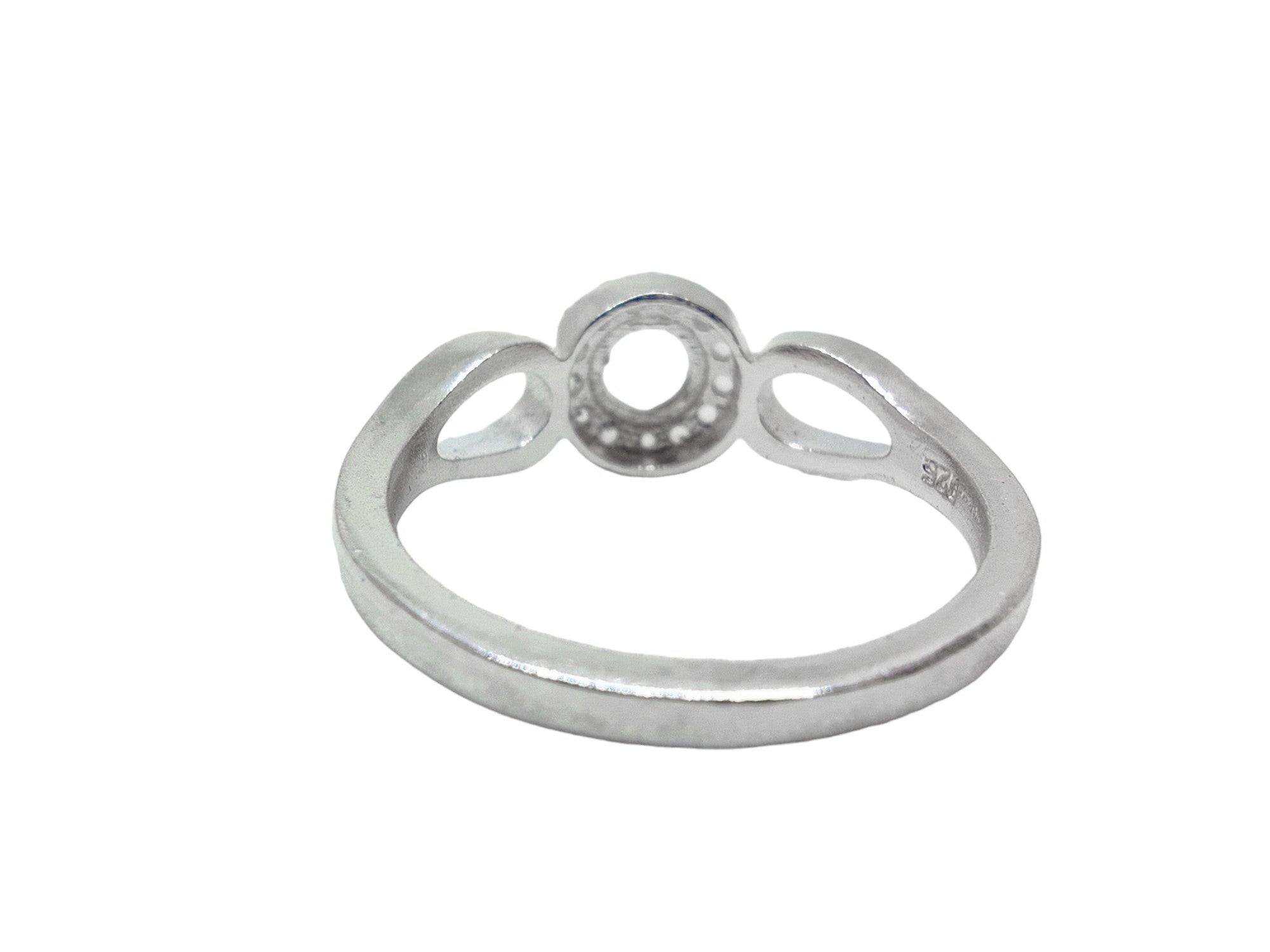 925 Silver 5 mm Round Solitaire Ring Blanks 5 mm Round Engagement Ring Setting Blanks Round Semi Mount Ring Without Stone Blanks