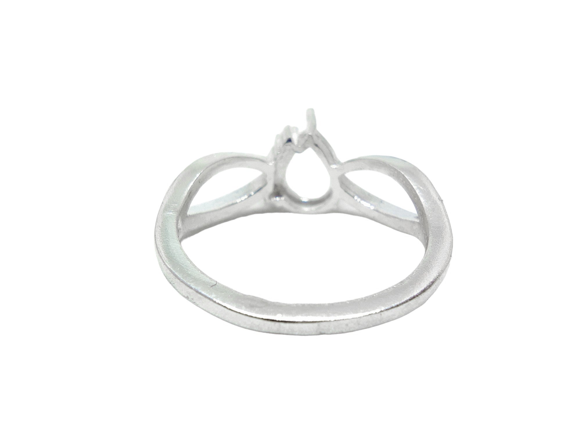 925 Sterling Silver 6x8 mm Pear Ring Blanks Sterling Silver Pear Ring Setting 6x8mm Pear Semi Mount Ring Setting Blanks