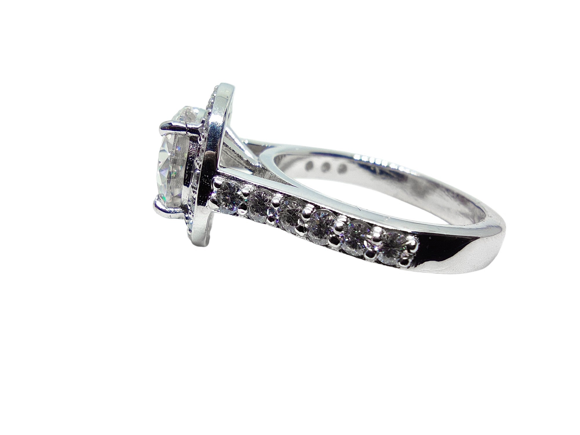 3.0 Ct Moissanite Engagement Ring 925 Silver Moissanite Wedding Ring Moissanite Diamond Ring