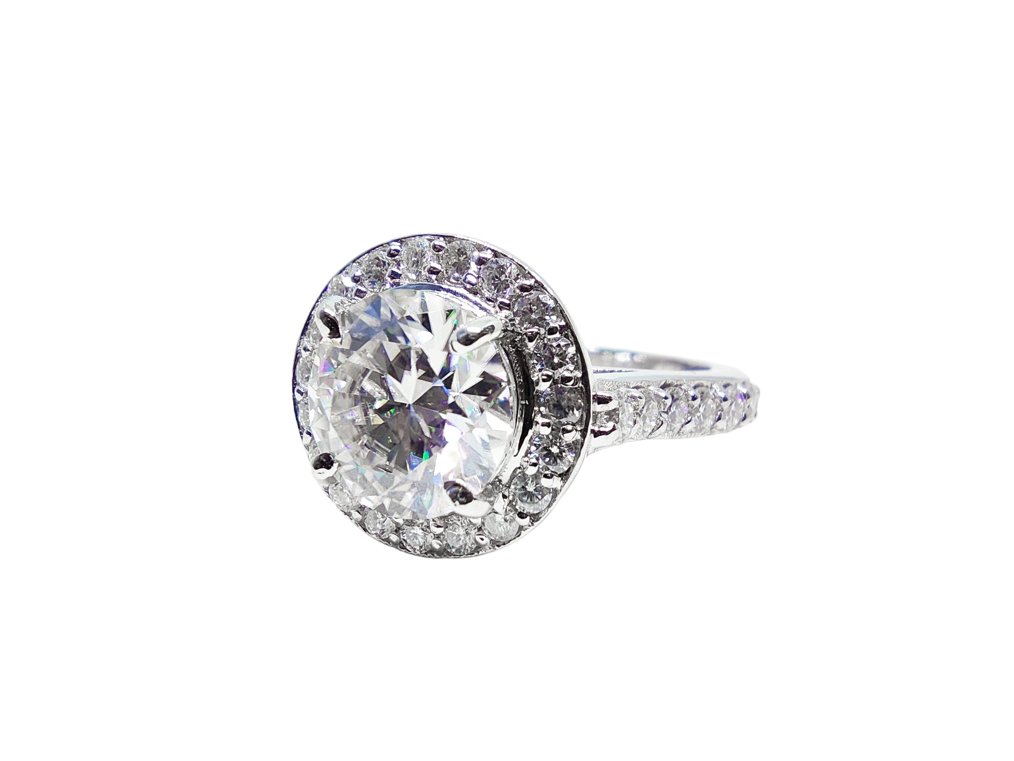 3.0 Ct Moissanite Engagement Ring 925 Silver Moissanite Wedding Ring Moissanite Diamond Ring