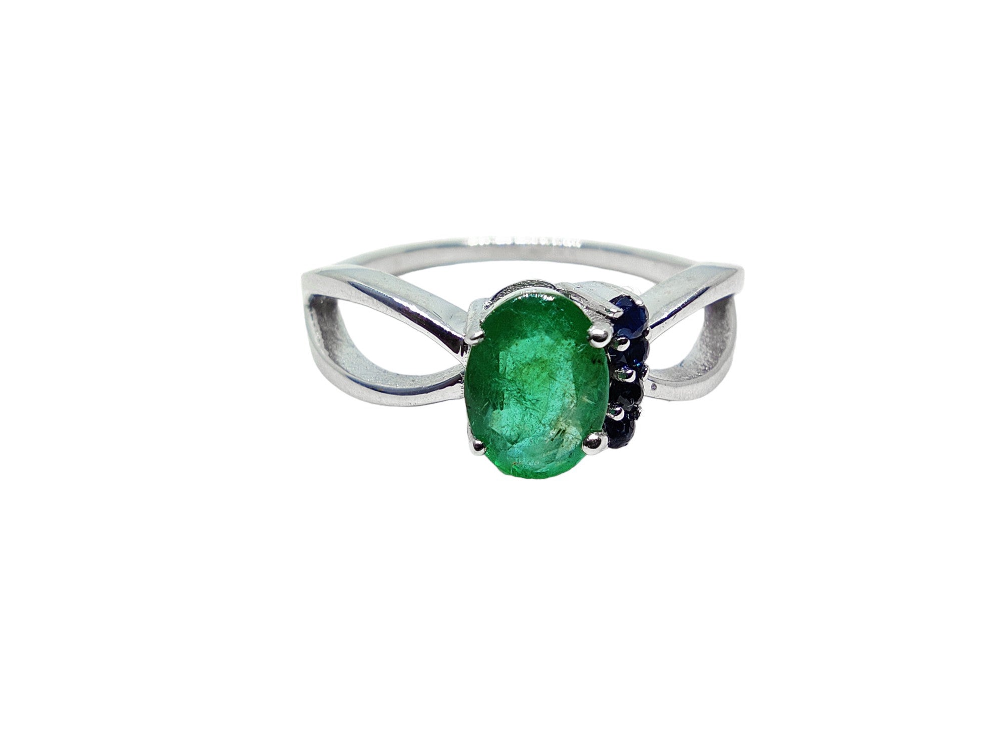 AAA Emerald Promise Ring Beautiful Genuine Emerald Band 0.90 Ct Emerald Birthstone Ring Zambian Emerald Ring For Her Mothers Day Ring